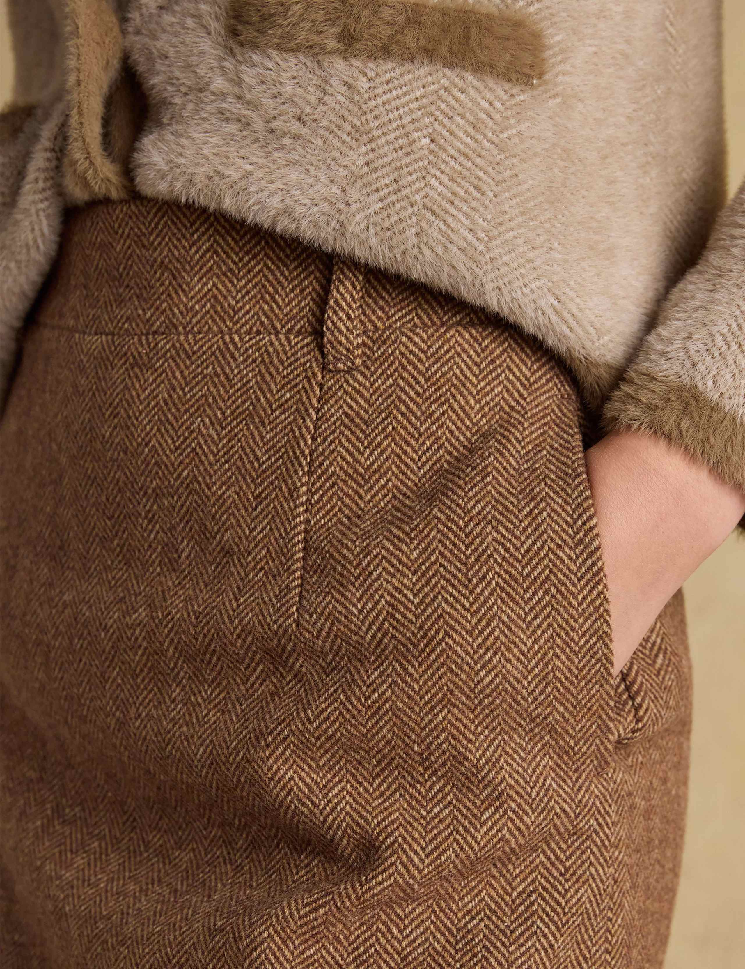 Wool Blend Tweed Mini A-Line kirt 6 of 7