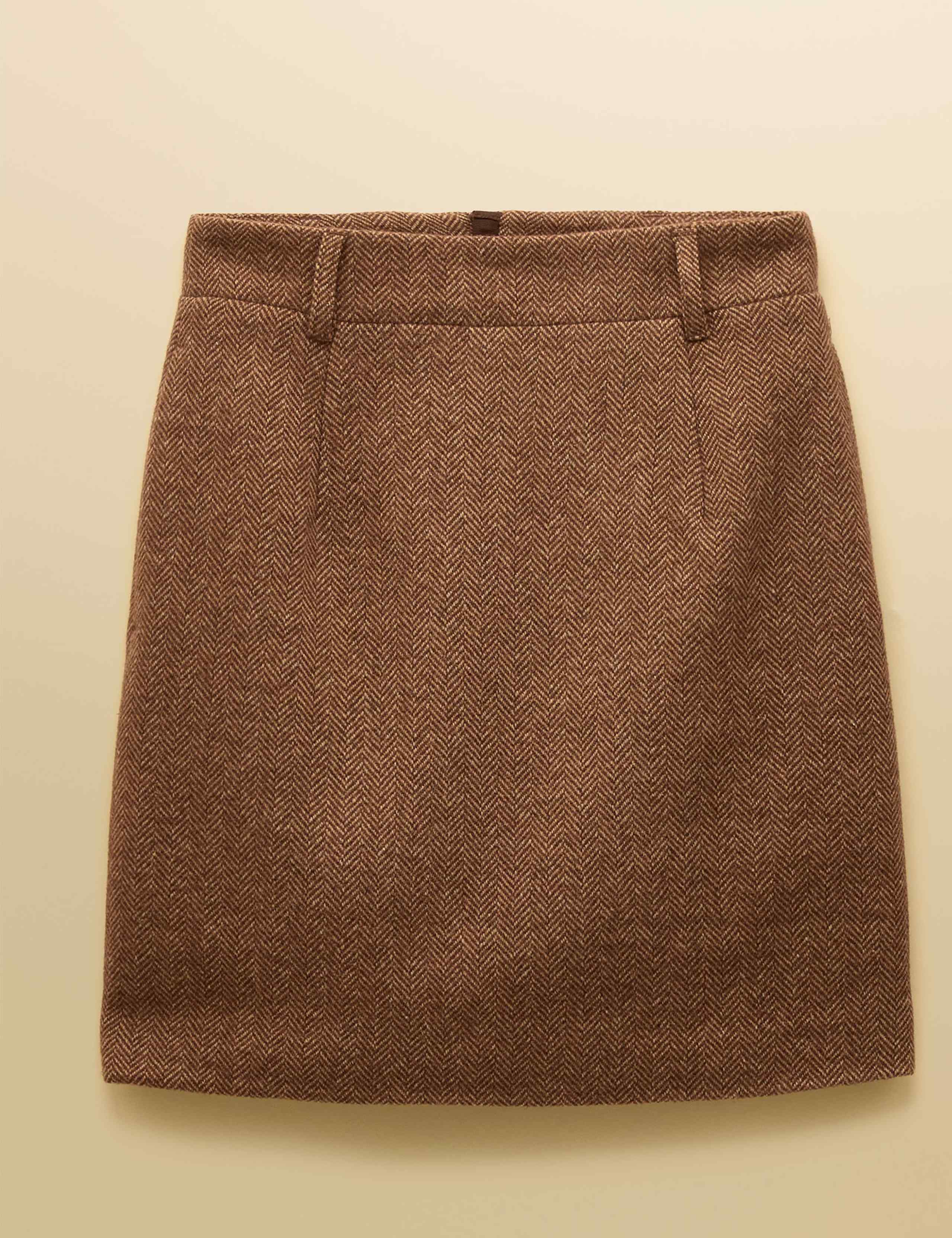 Wool Blend Tweed Mini A-Line kirt 2 of 7