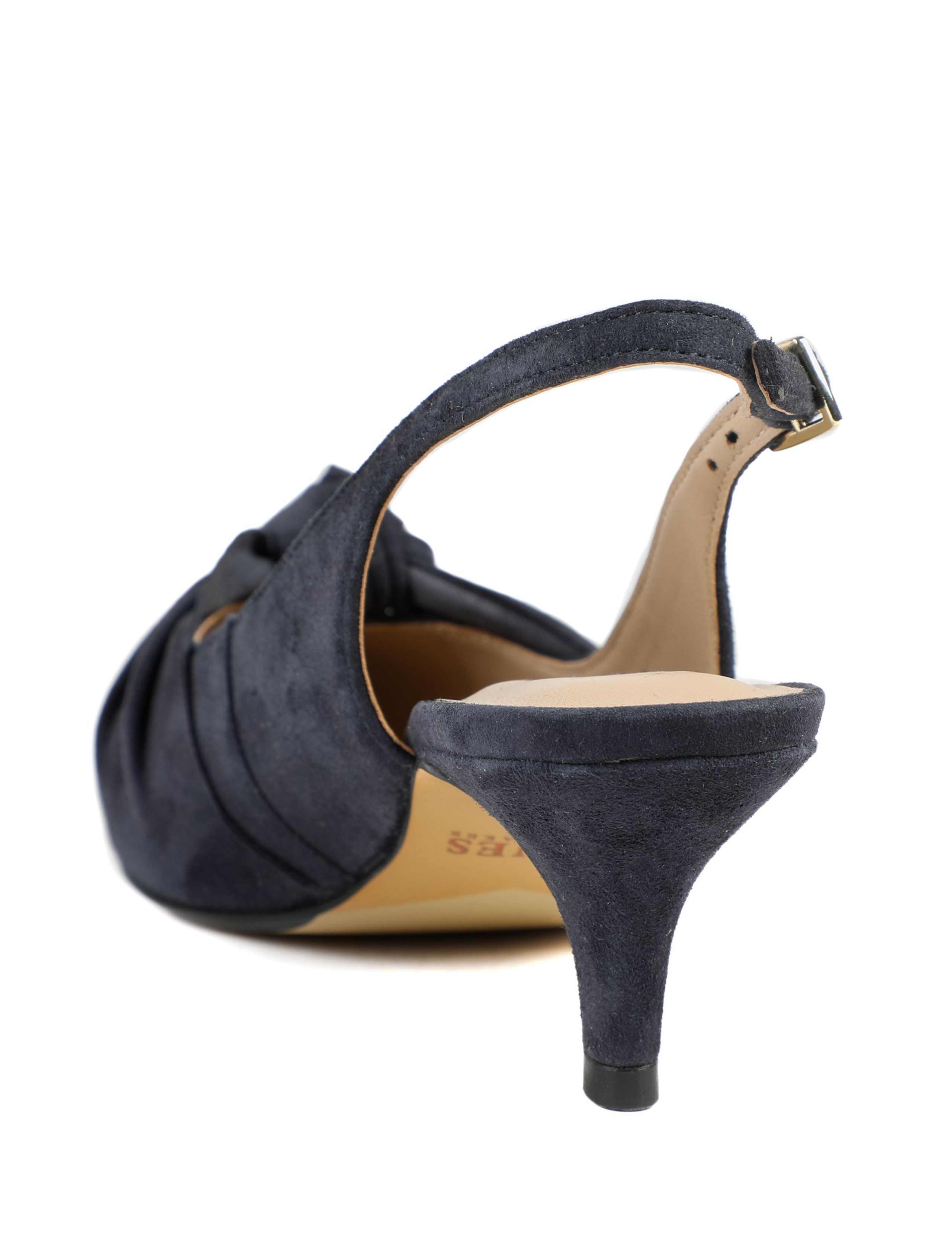 Suede Kitten Heel Court Shoes 4 of 5