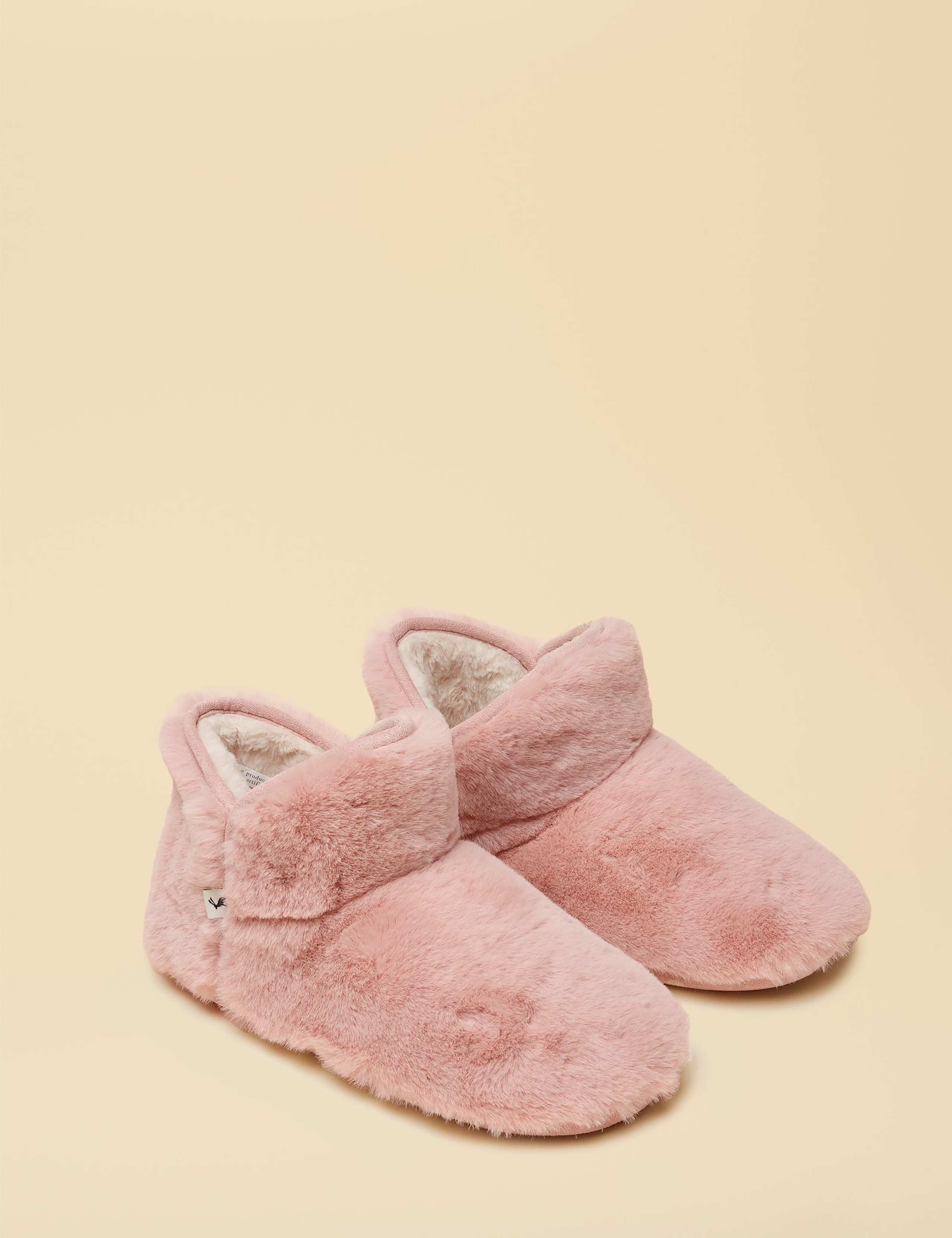 Faux Fur Round Toe Slipper Boots 2 of 6