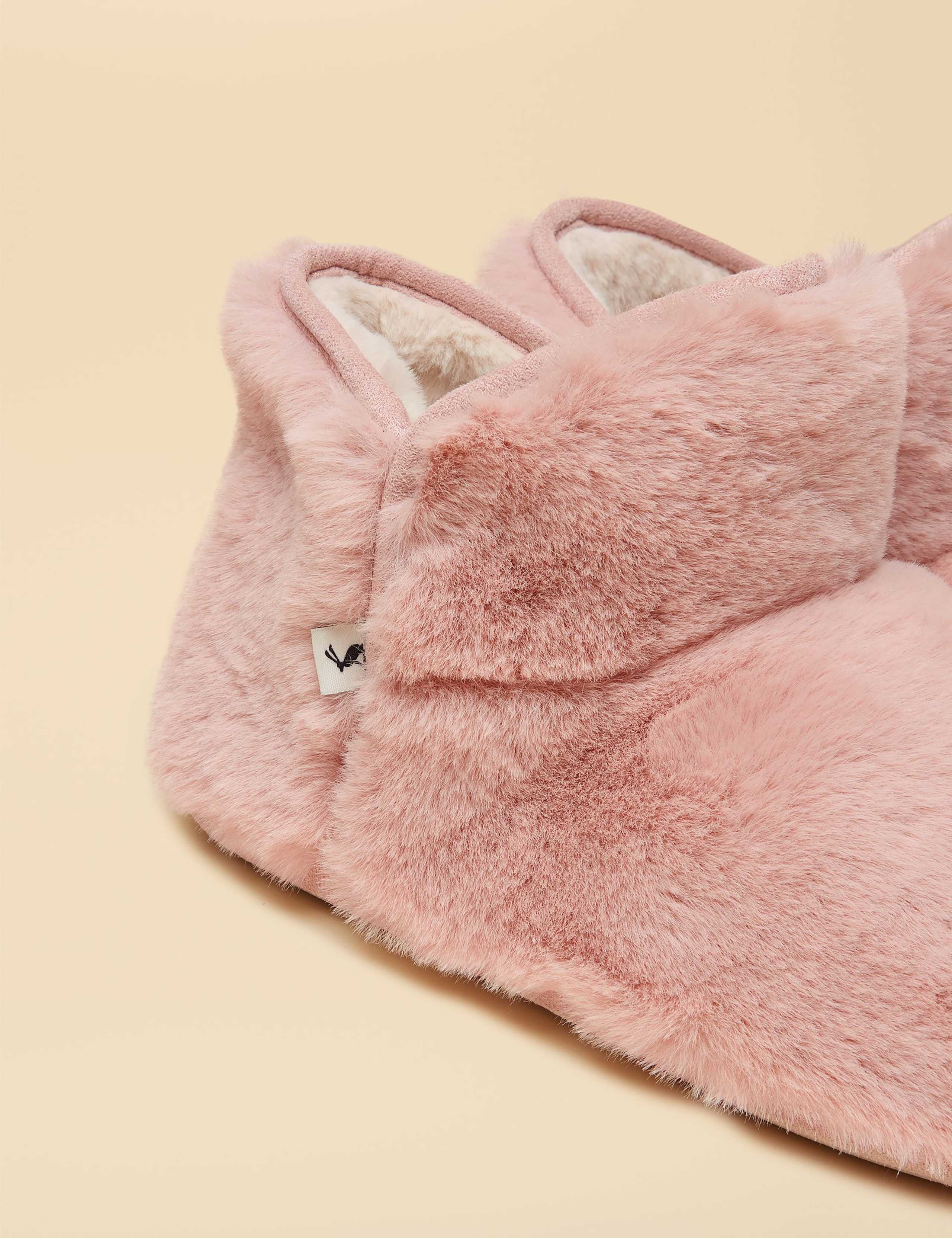 Faux Fur Round Toe Slipper Boots 6 of 6