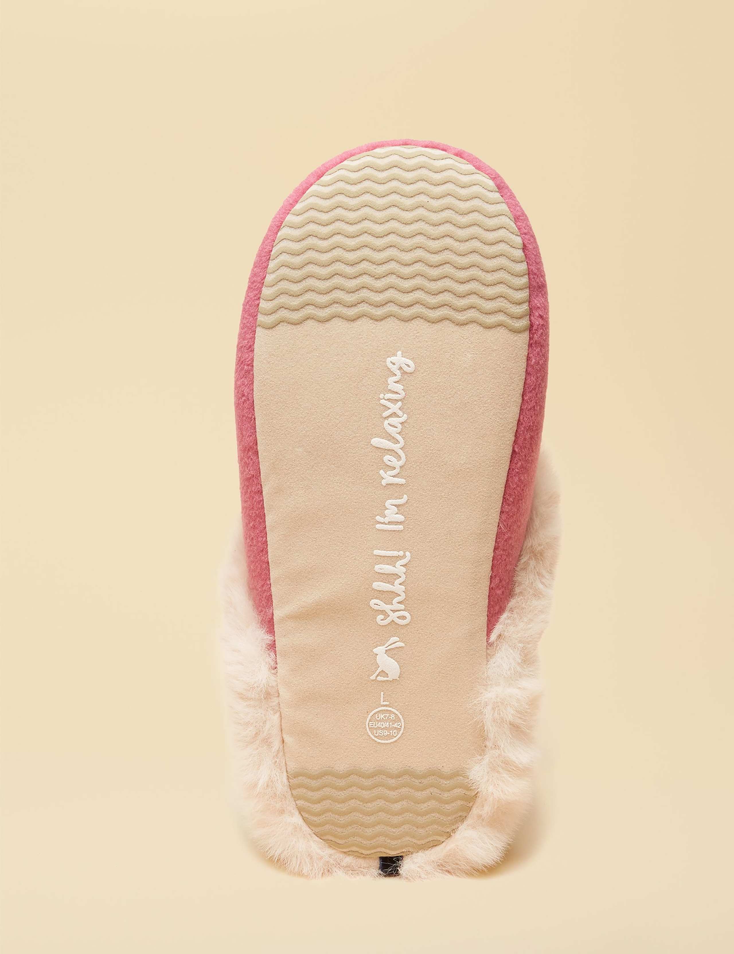 Embroidered Dog Round Toe Mule Slippers 6 of 6