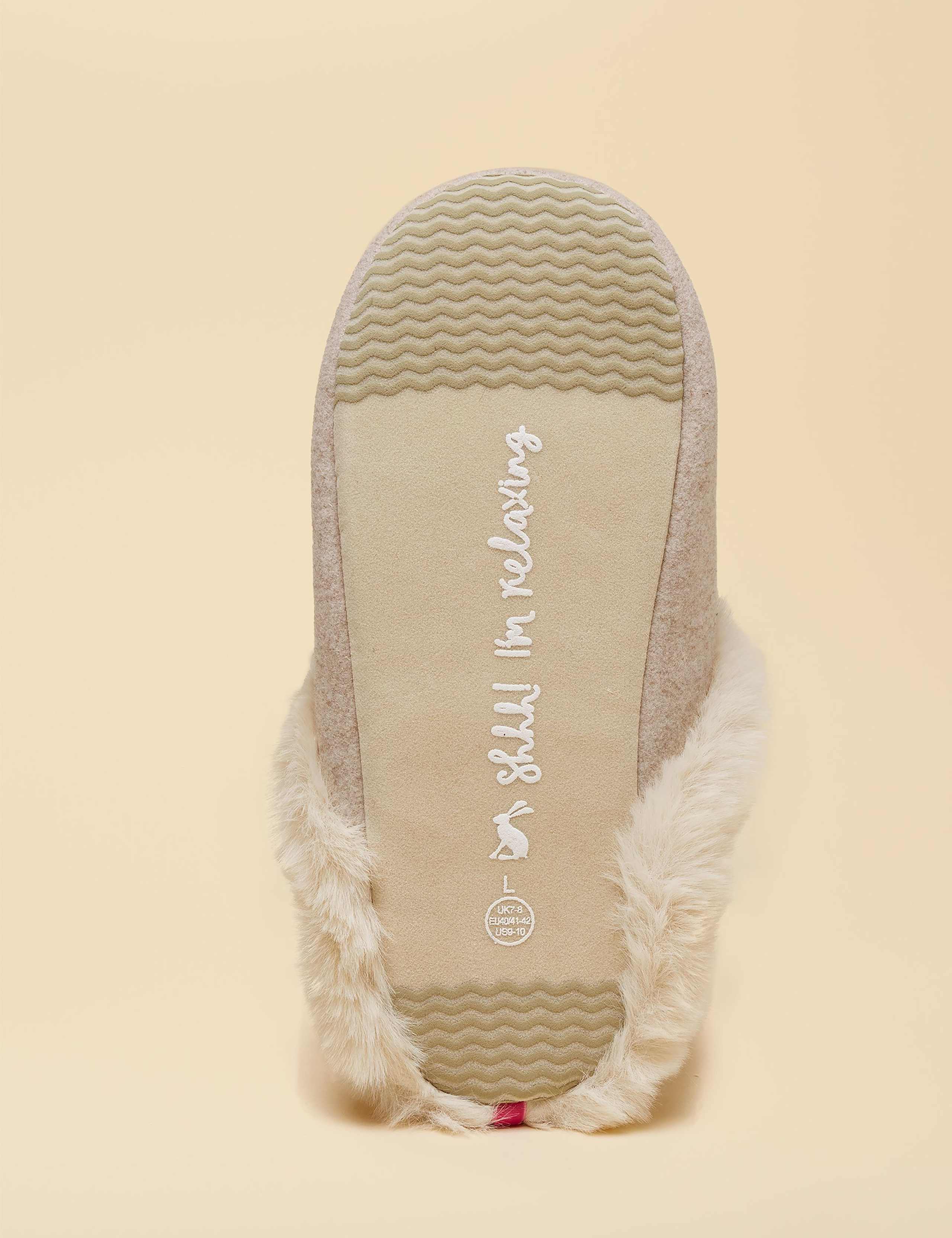 Embroidered Dog Round Toe Mule Slippers 6 of 6