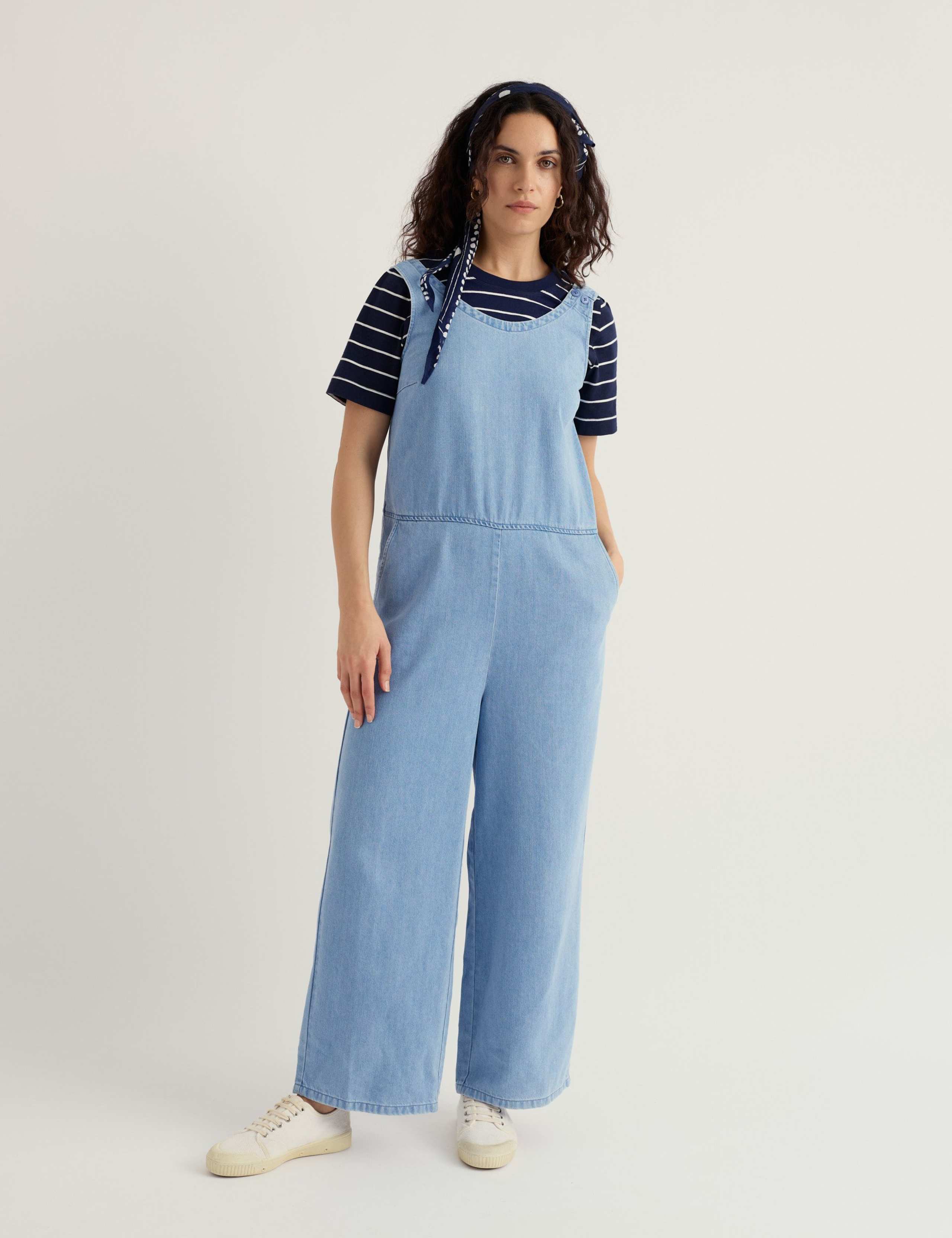 Lyocell Rich Wide Leg Jumpsuit 1 of 5