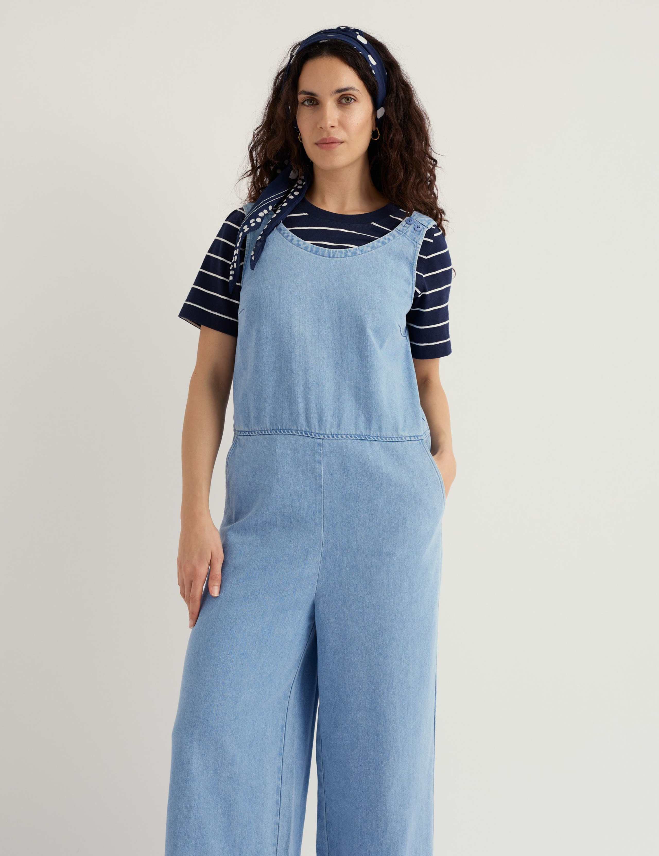 Lyocell Rich Wide Leg Jumpsuit 3 of 5