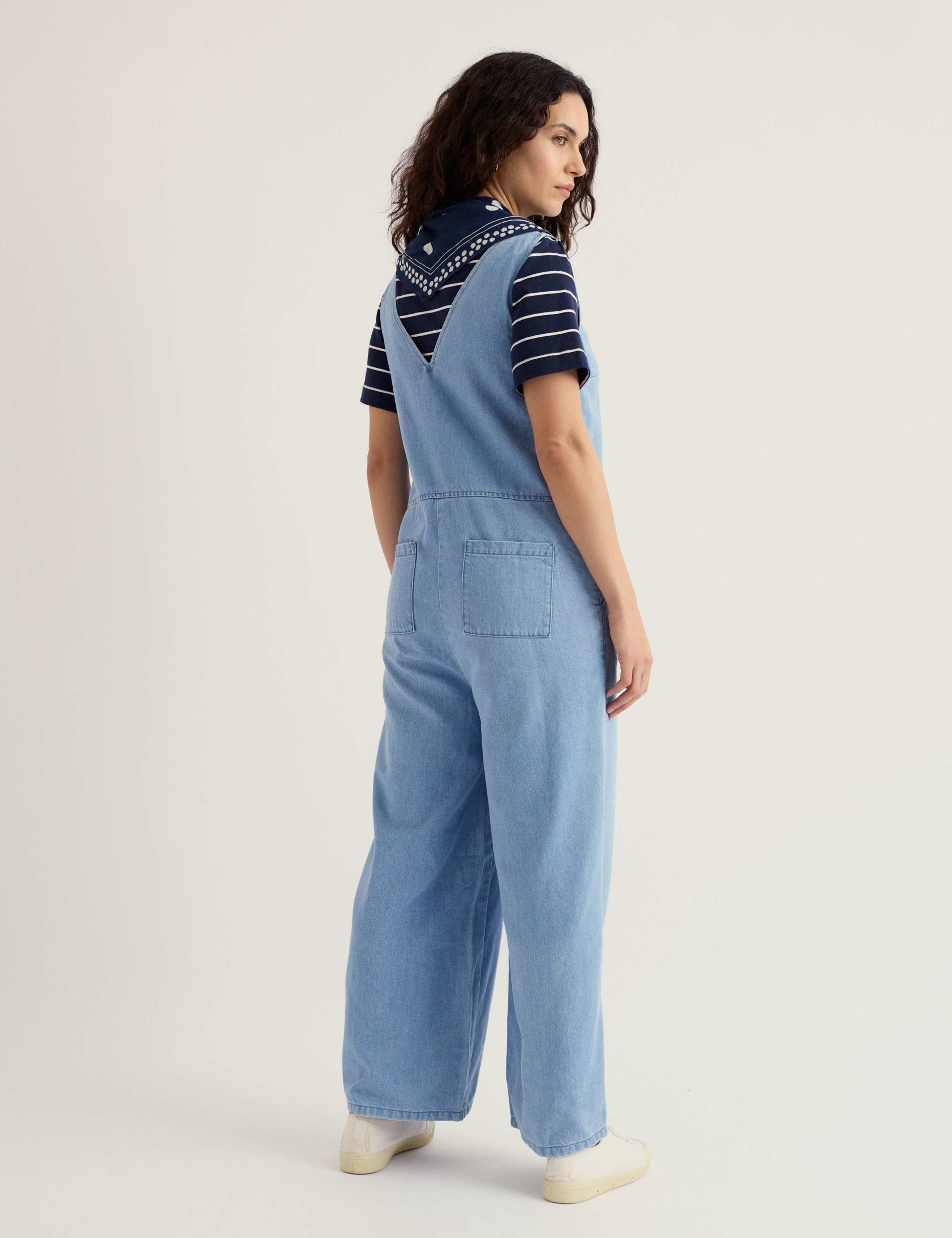 Lyocell Rich Wide Leg Jumpsuit 4 of 5