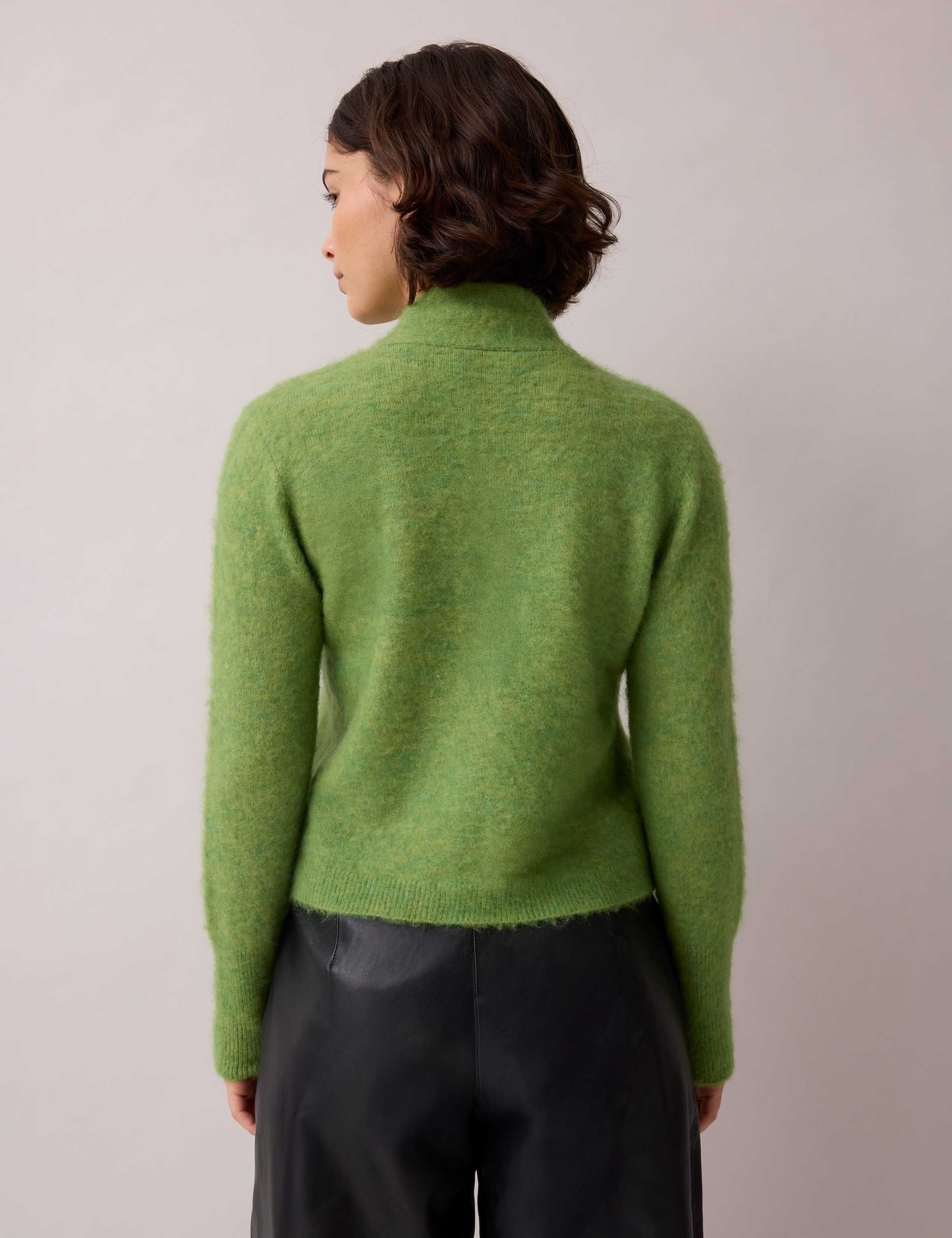 Wool Blend Cropped Cardigan 4 of 7