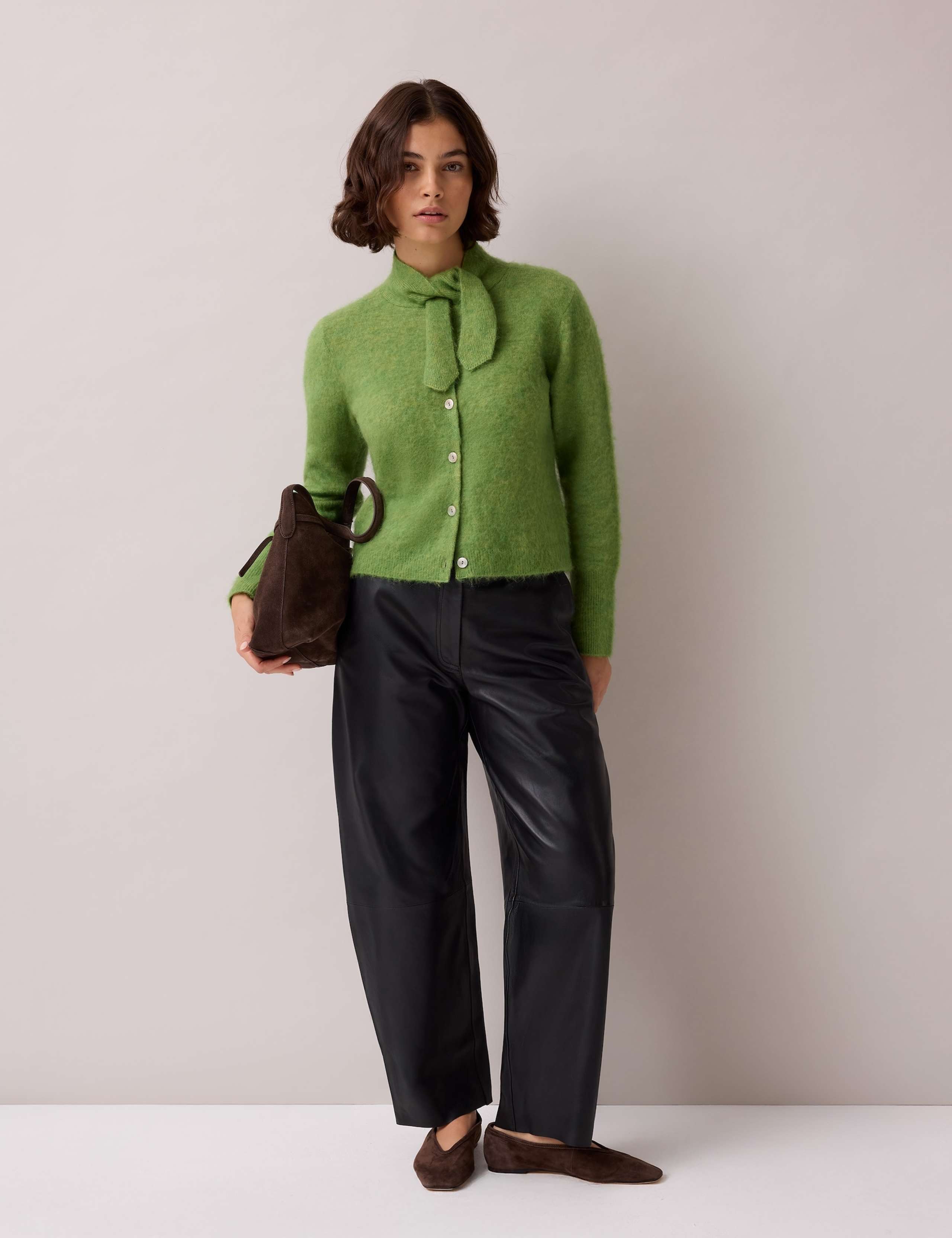 Wool Blend Cropped Cardigan 7 of 7
