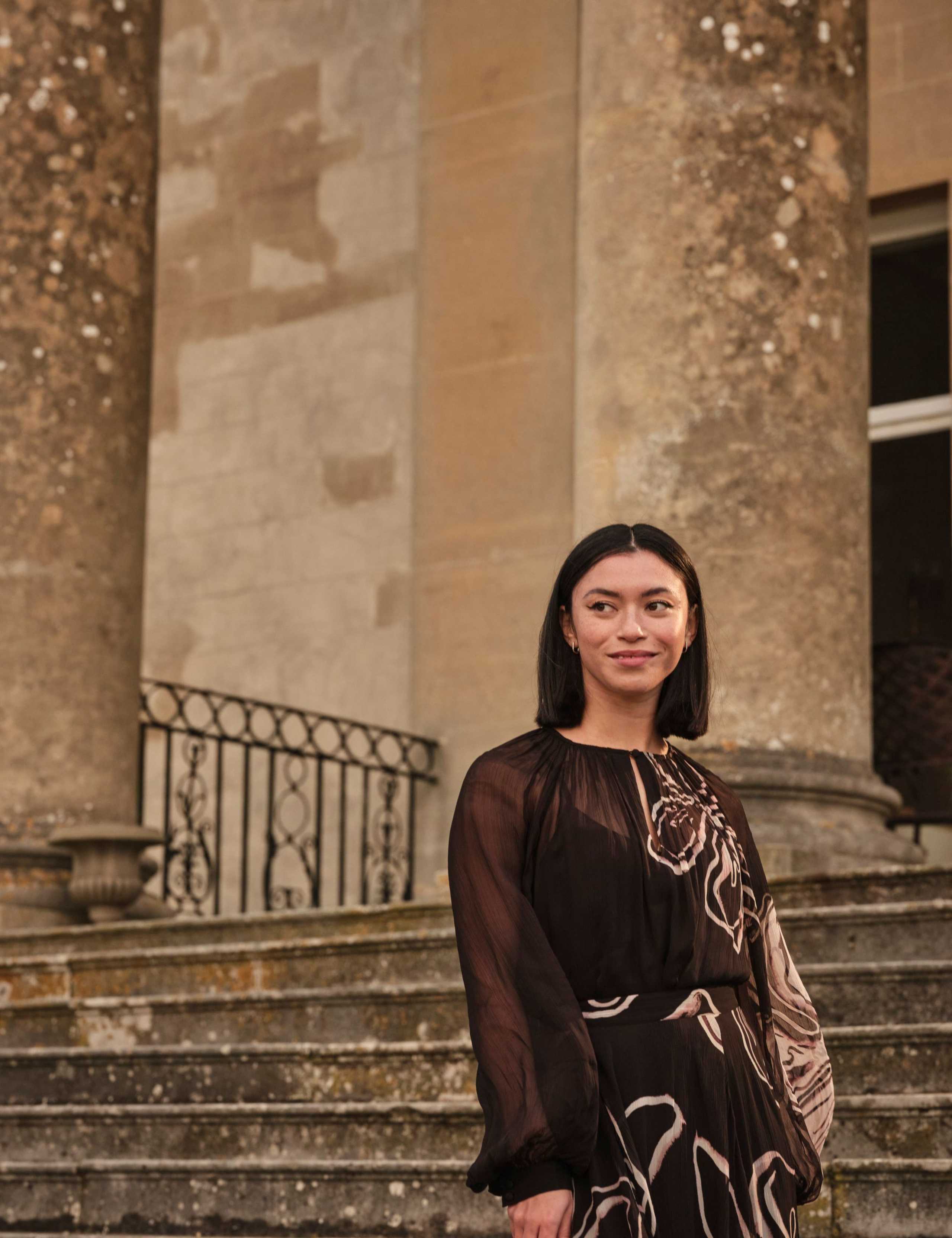 Floral Round Neck Blouse 3 of 4
