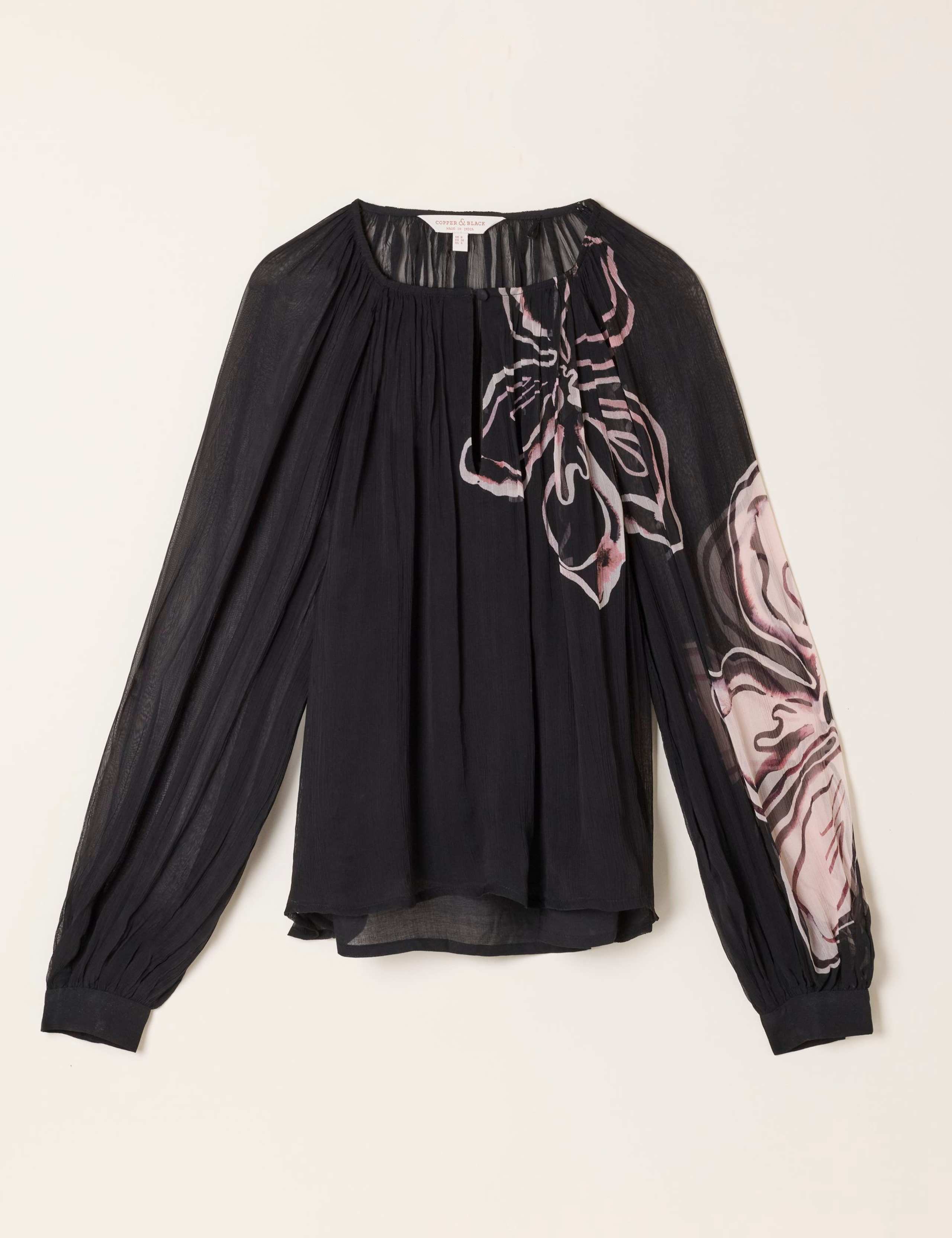 Floral Round Neck Blouse 2 of 4