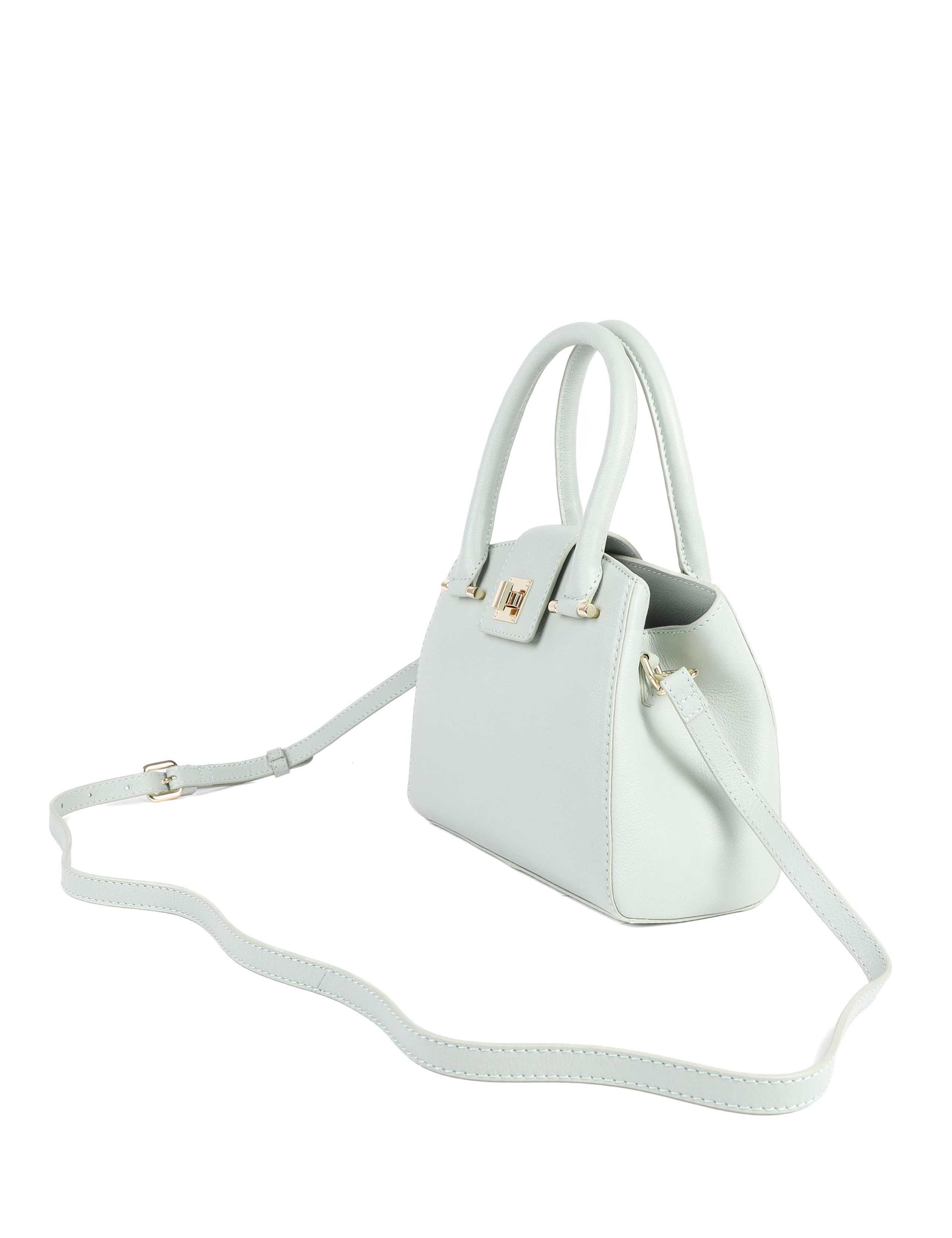 Leather Top Handle Grab Bag 2 of 5