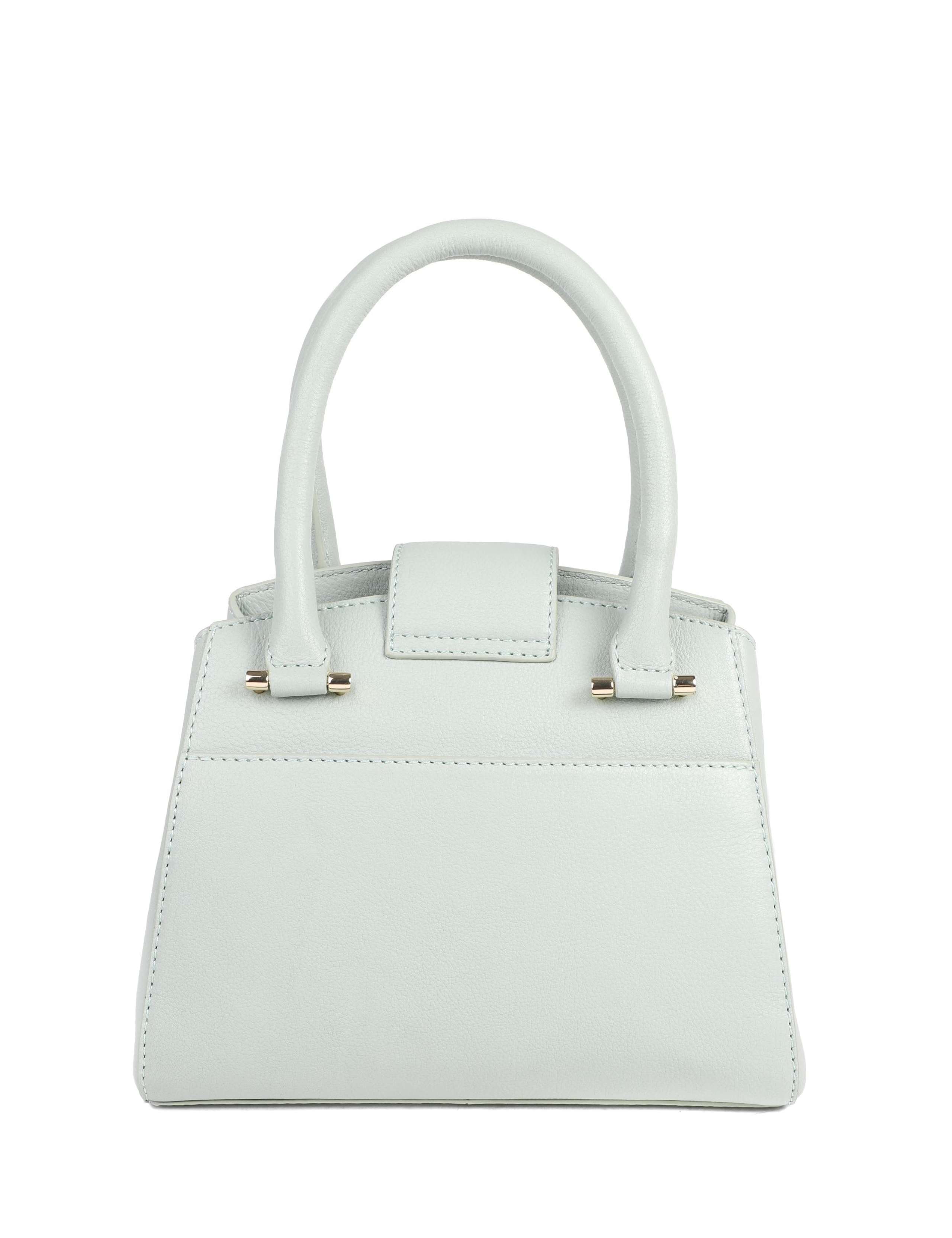 Leather Top Handle Grab Bag 3 of 5