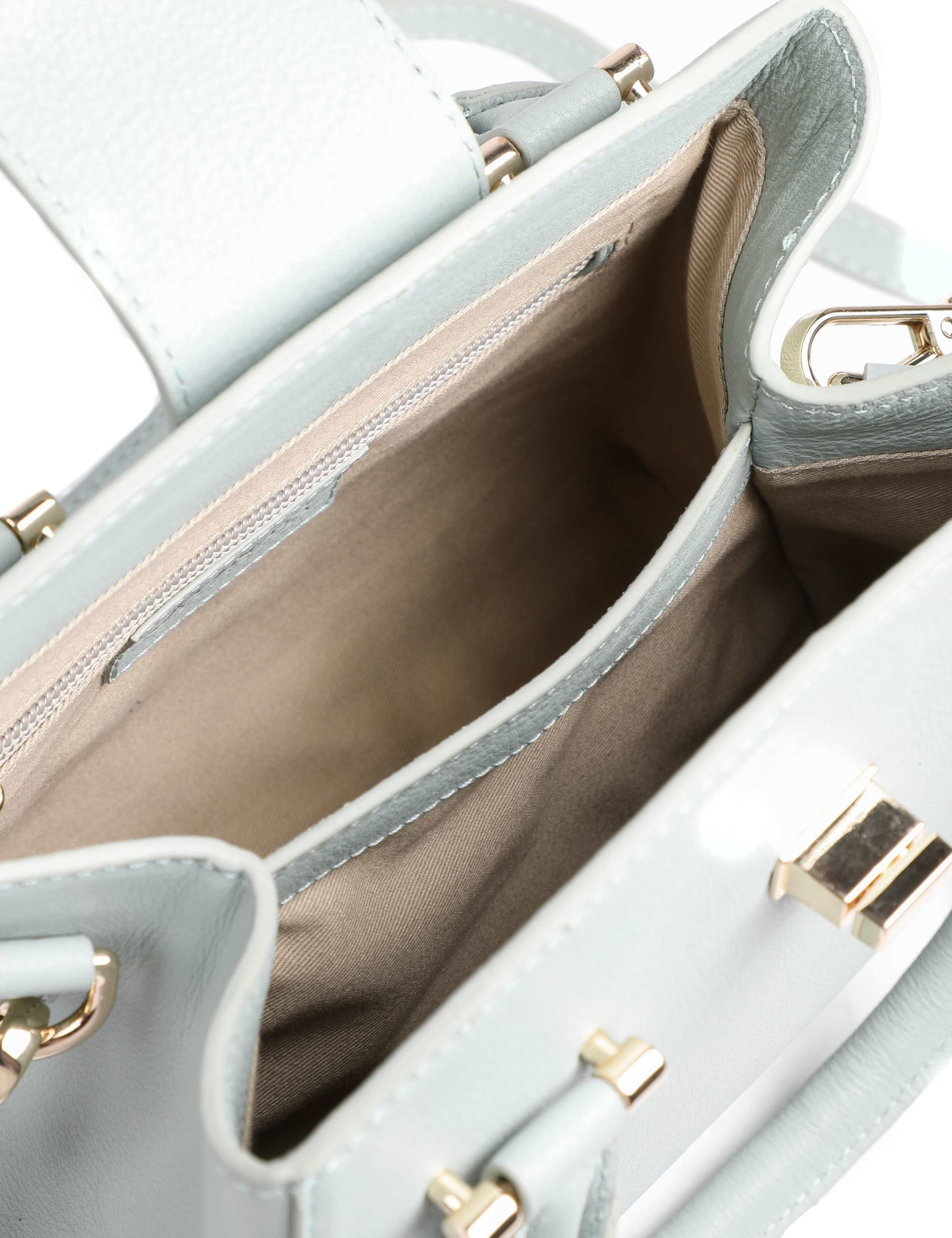 Leather Top Handle Grab Bag 4 of 5