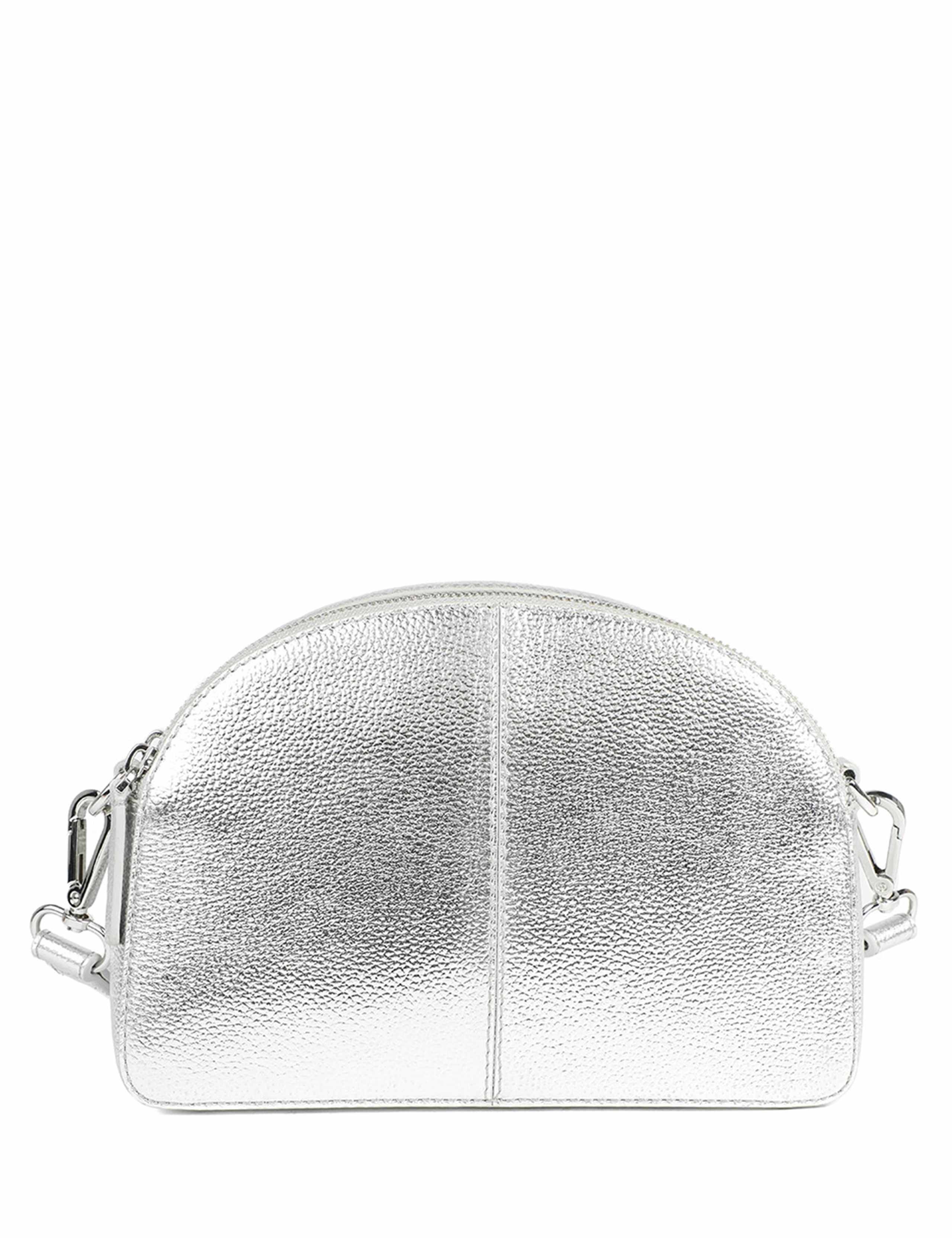 Leather Metallic Cross Body Bag 2 of 6