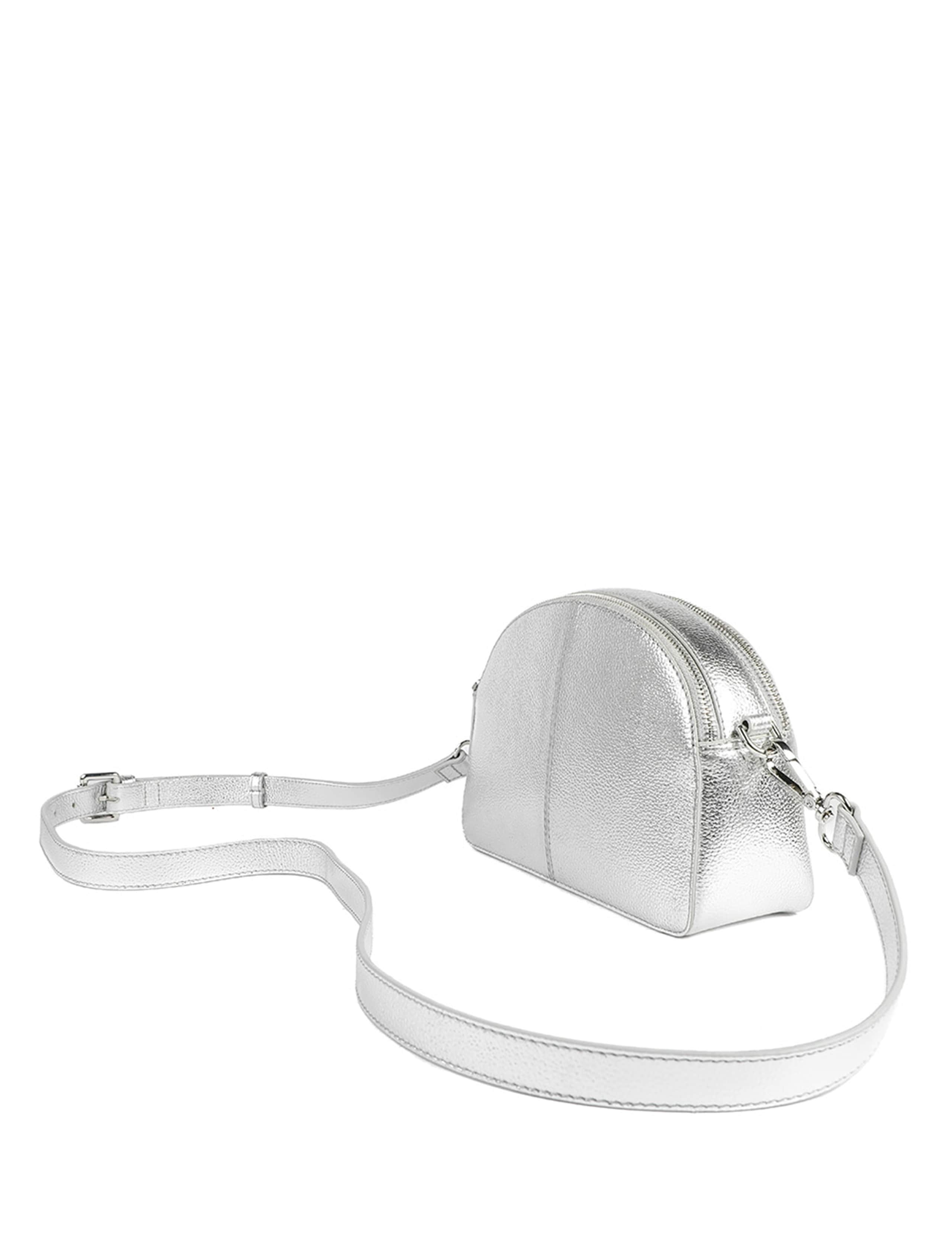 Leather Metallic Cross Body Bag 3 of 6