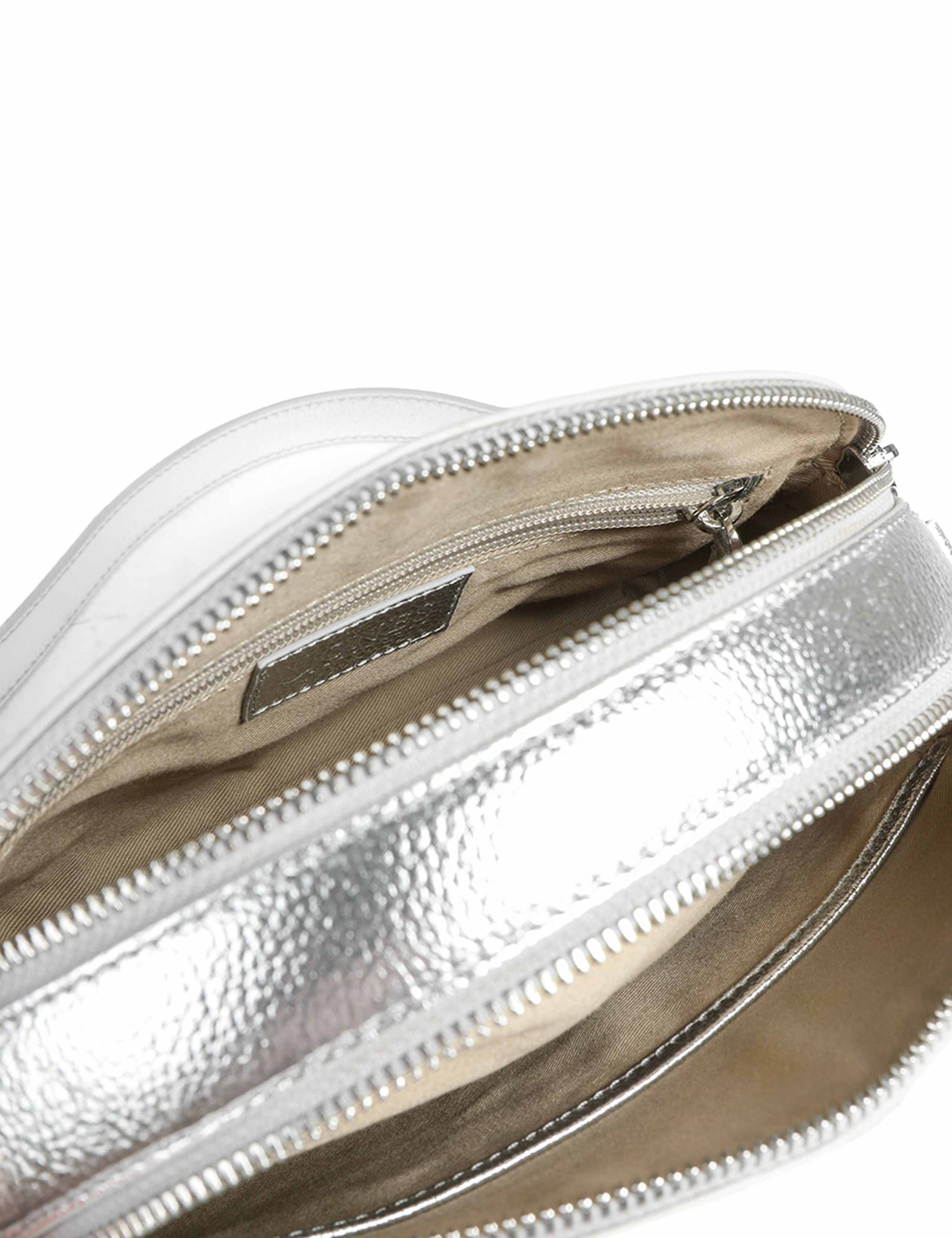 Leather Metallic Cross Body Bag 4 of 6