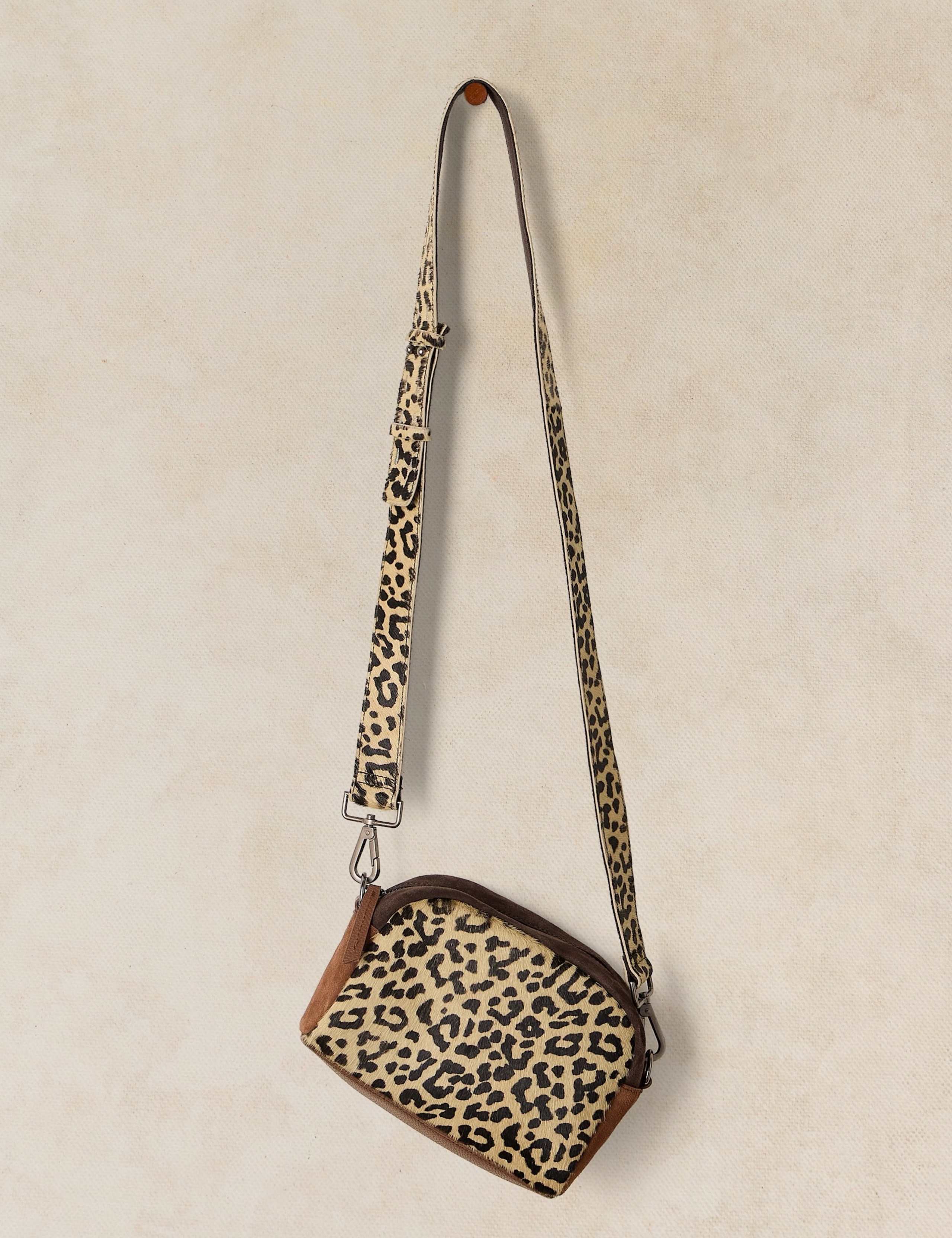 Leopard Print Leather Cross Body Bag 2 of 4