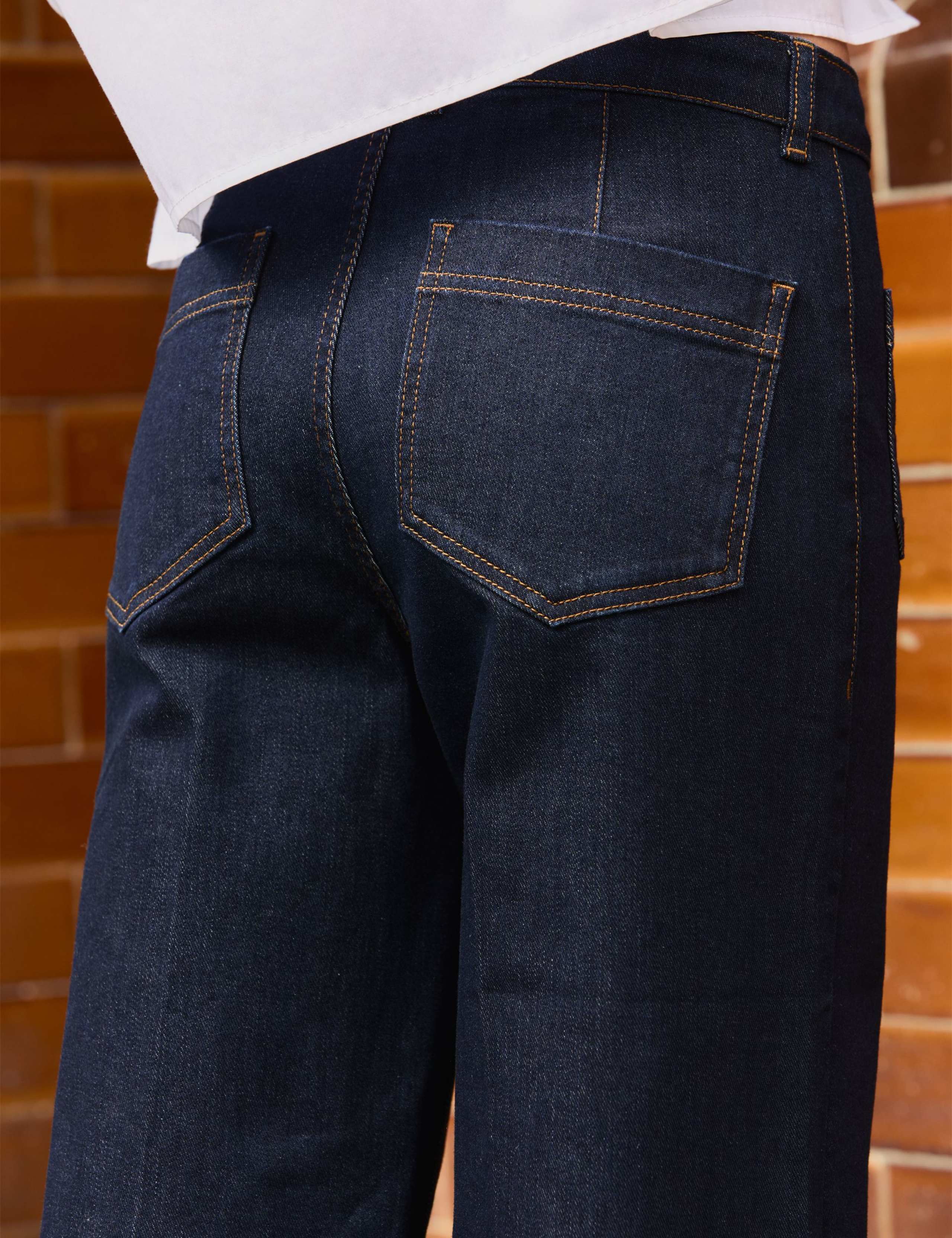Cotton Rich High Waisted Wide Leg Jeans 6 of 7