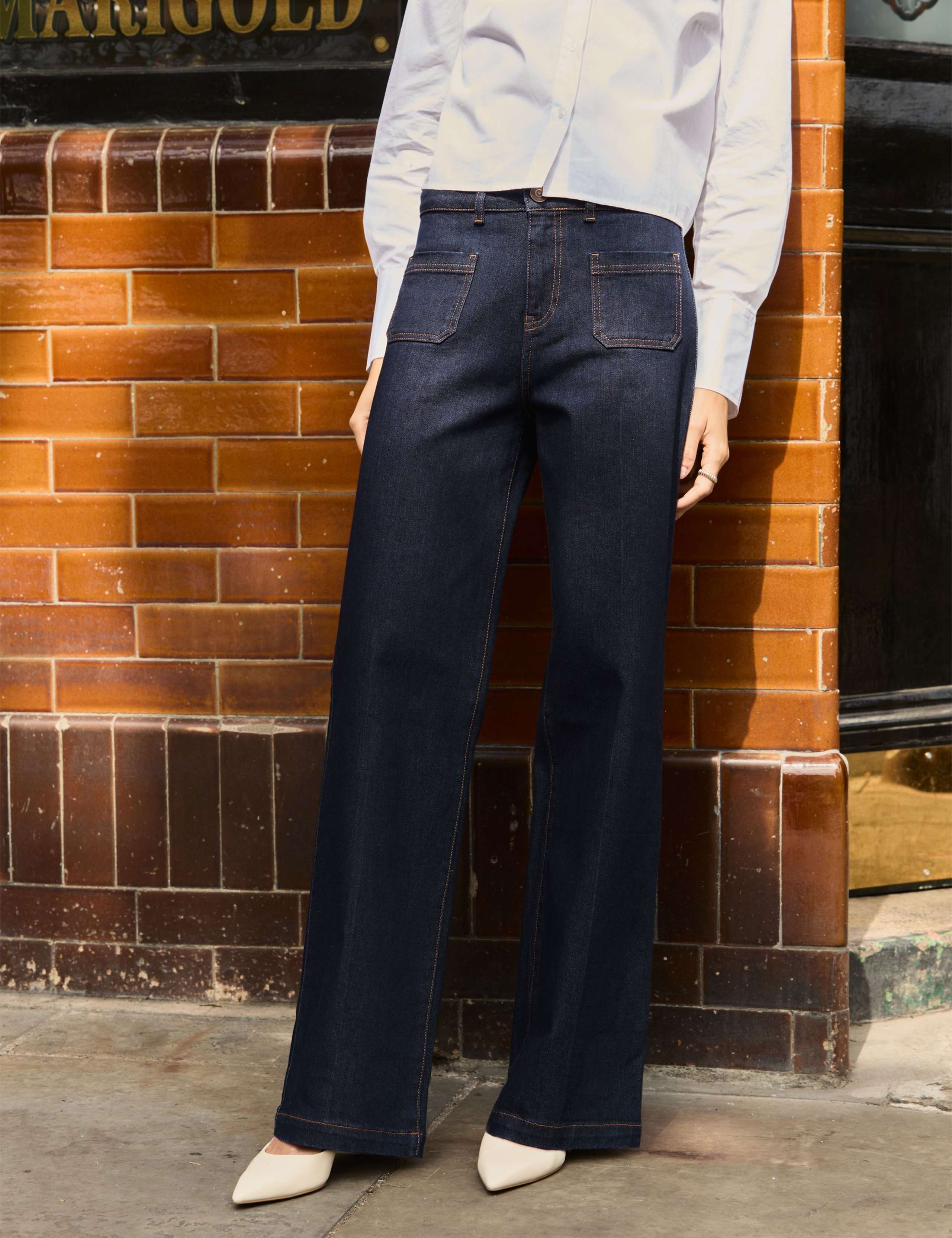 Cotton Rich High Waisted Wide Leg Jeans 7 of 7