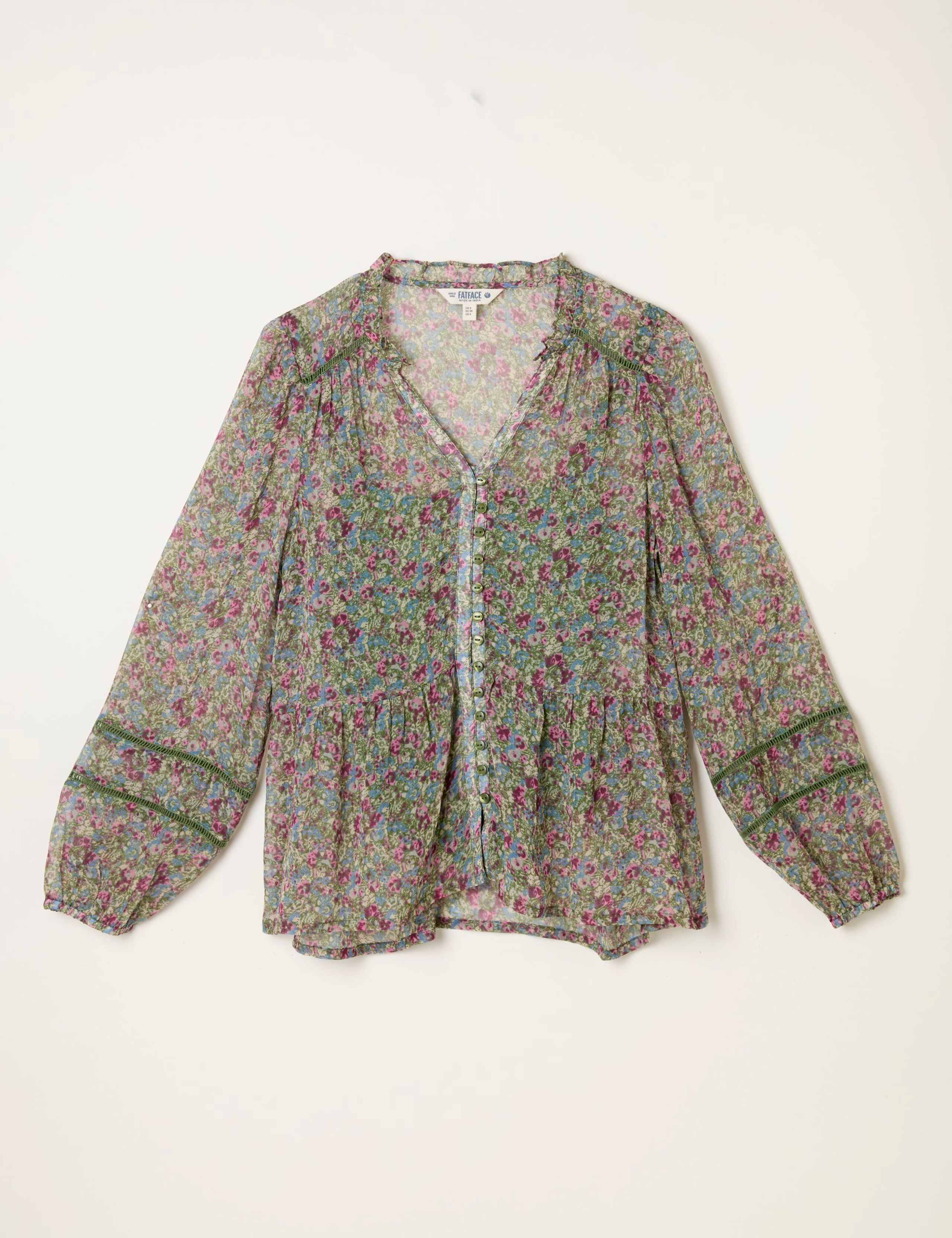 Floral Button Through Blouse 2 of 5