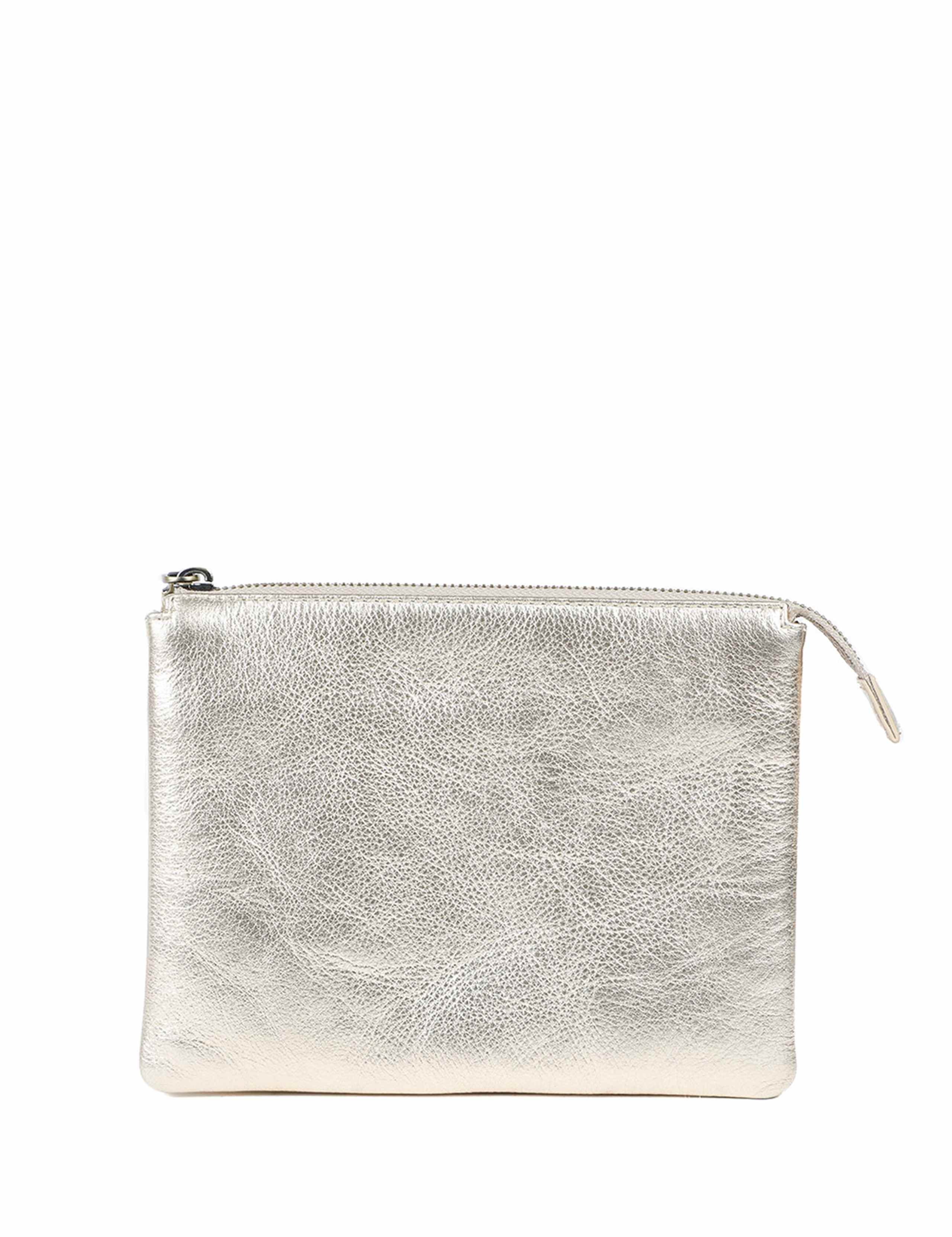 Leather Metallic Shoulder Bag 3 of 7