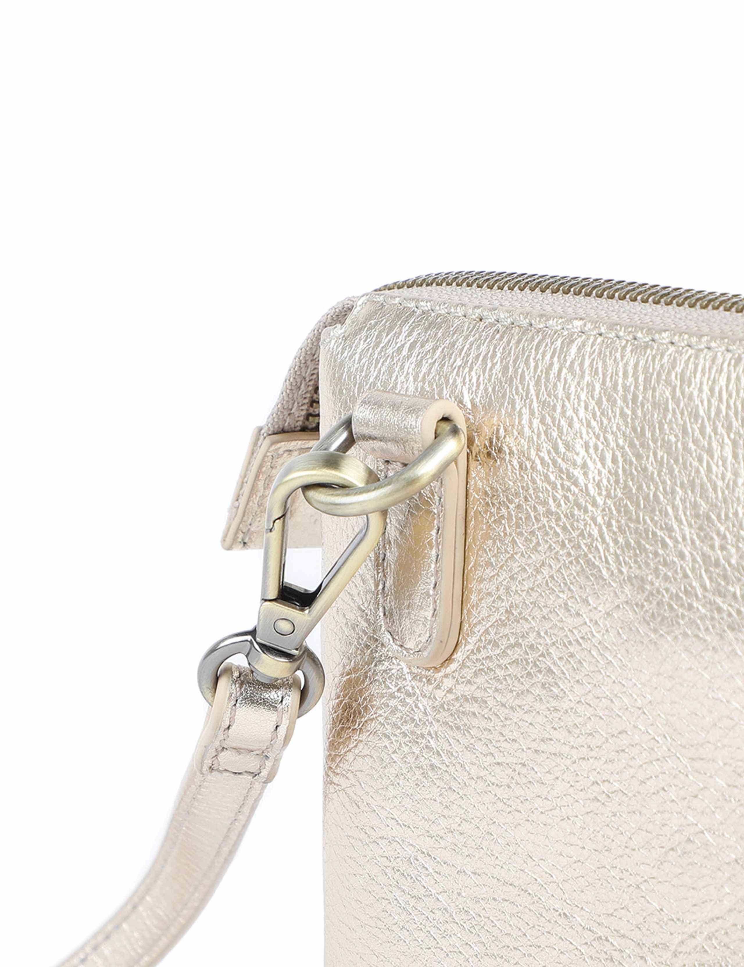 Leather Metallic Shoulder Bag 6 of 7