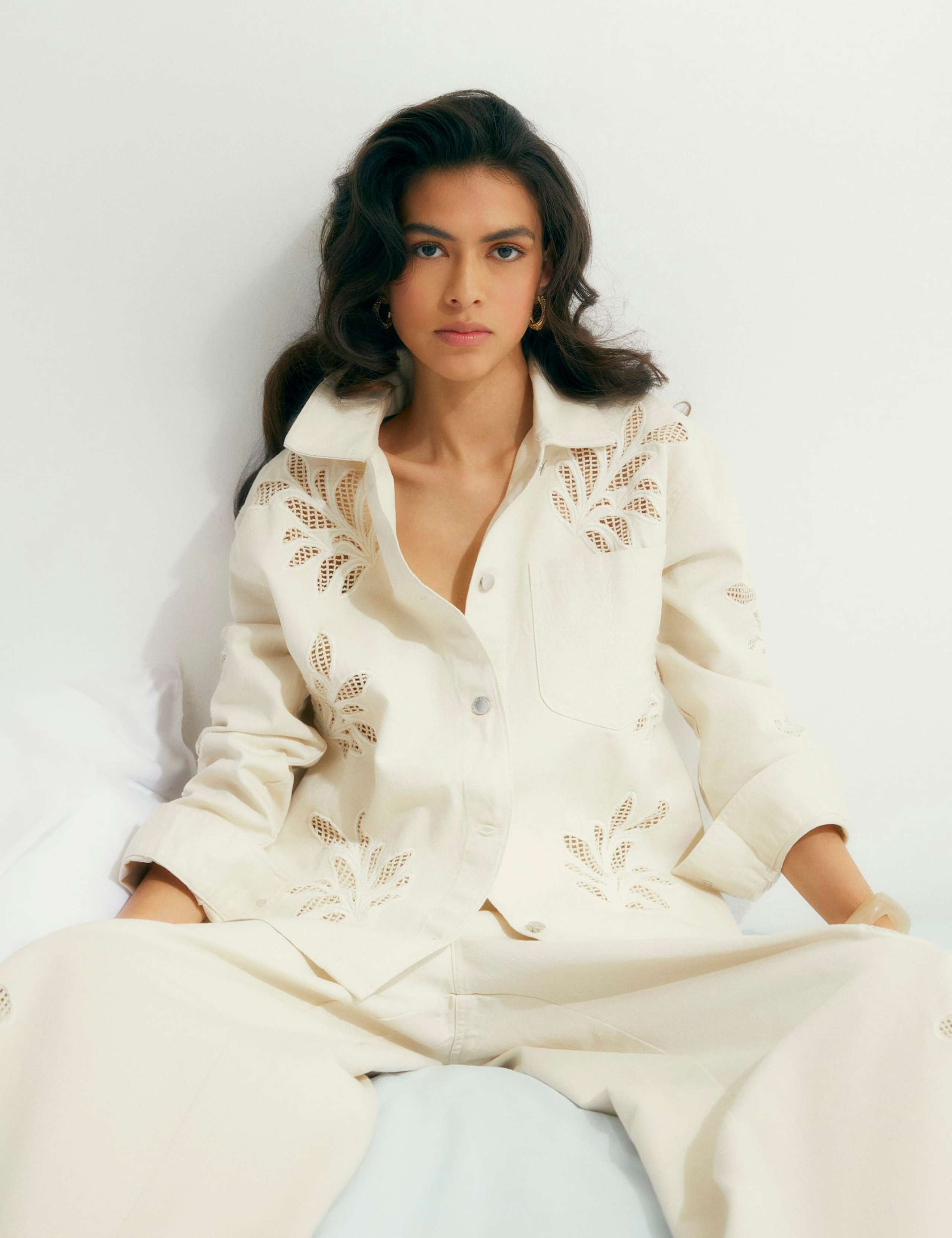 Pure Cotton Embroidered Shirt 3 of 4