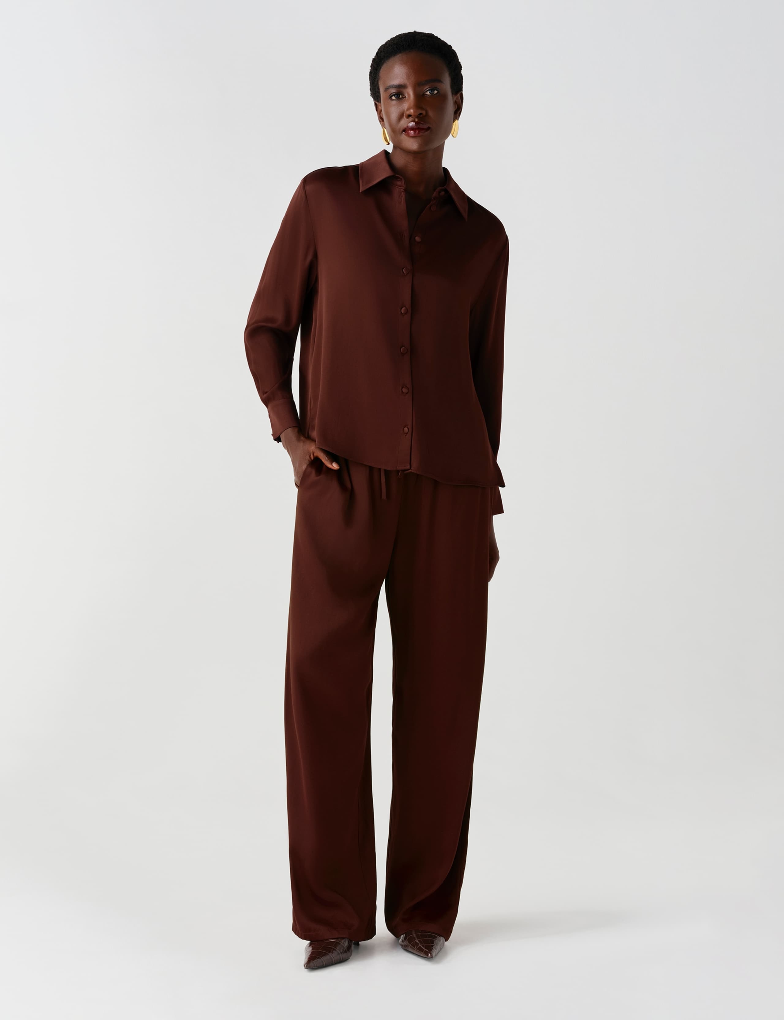 Satin Collared Shirt 3 of 11