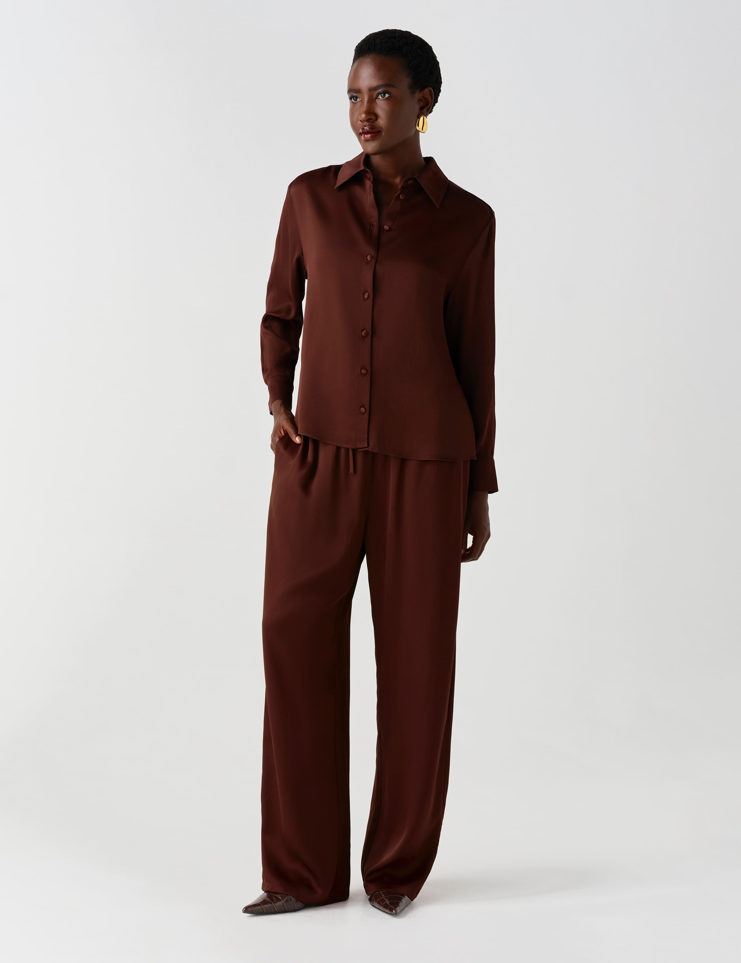Satin Collared Shirt 9 of 11
