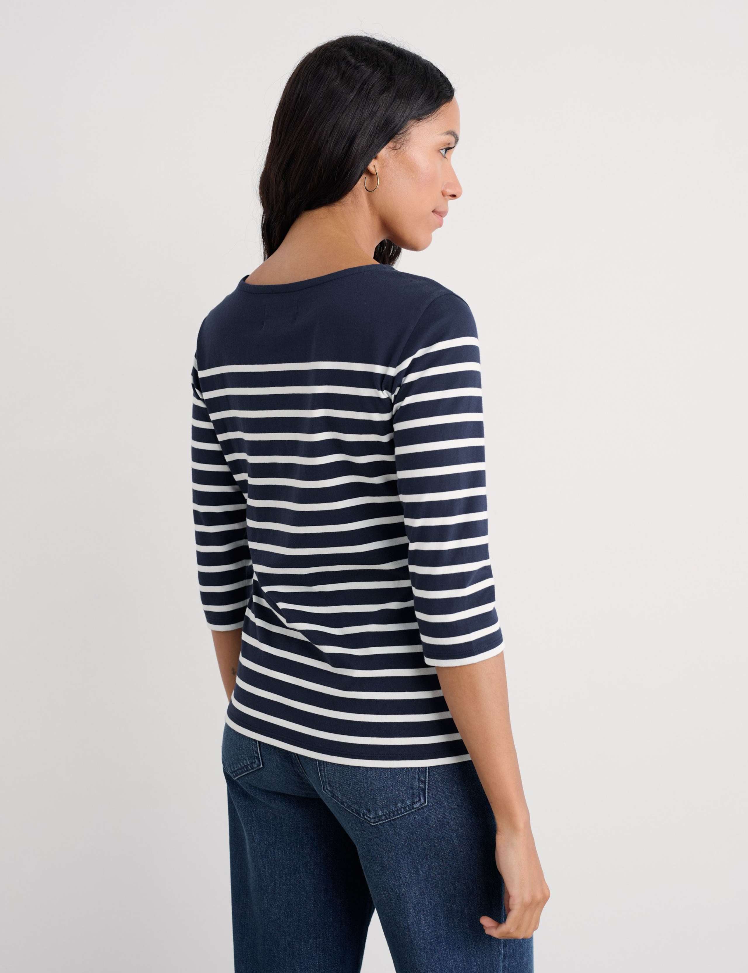 Pure Cotton Striped Top 4 of 5