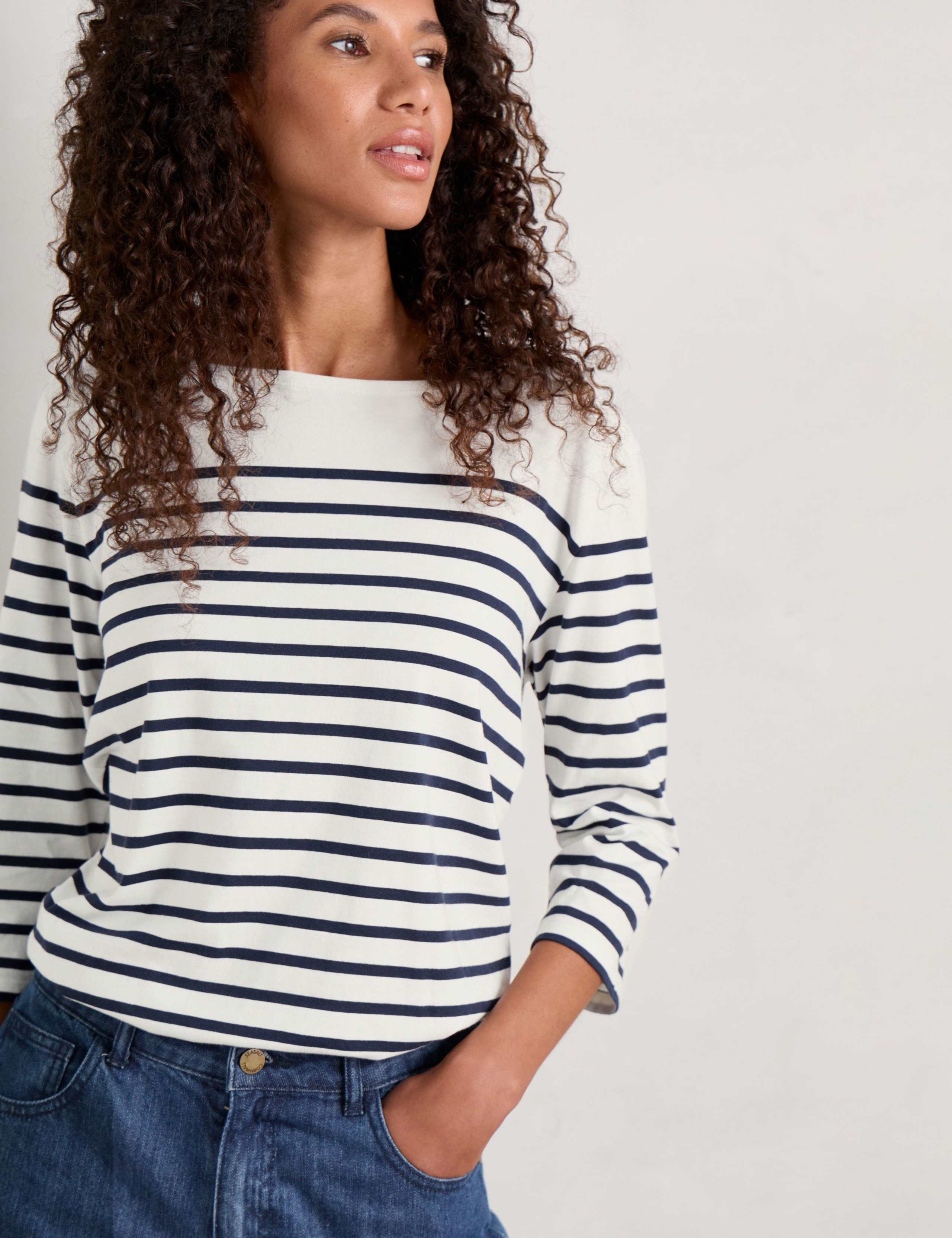 Pure Cotton Striped Top 3 of 5