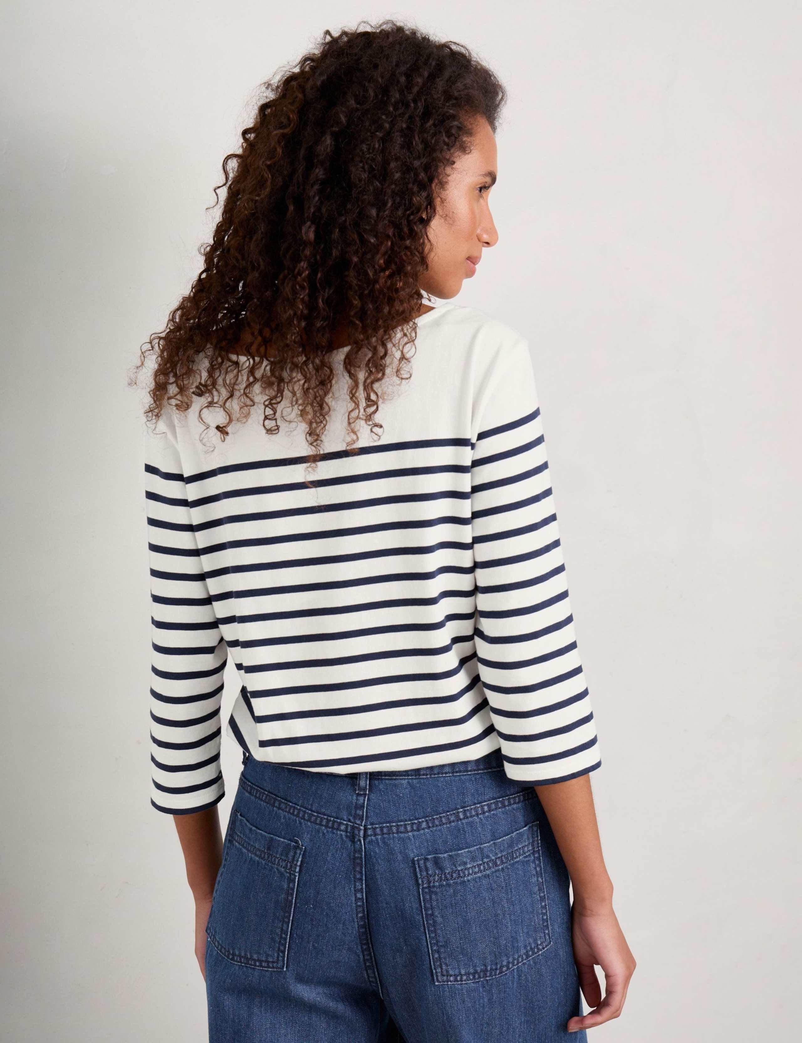 Pure Cotton Striped Top 4 of 5