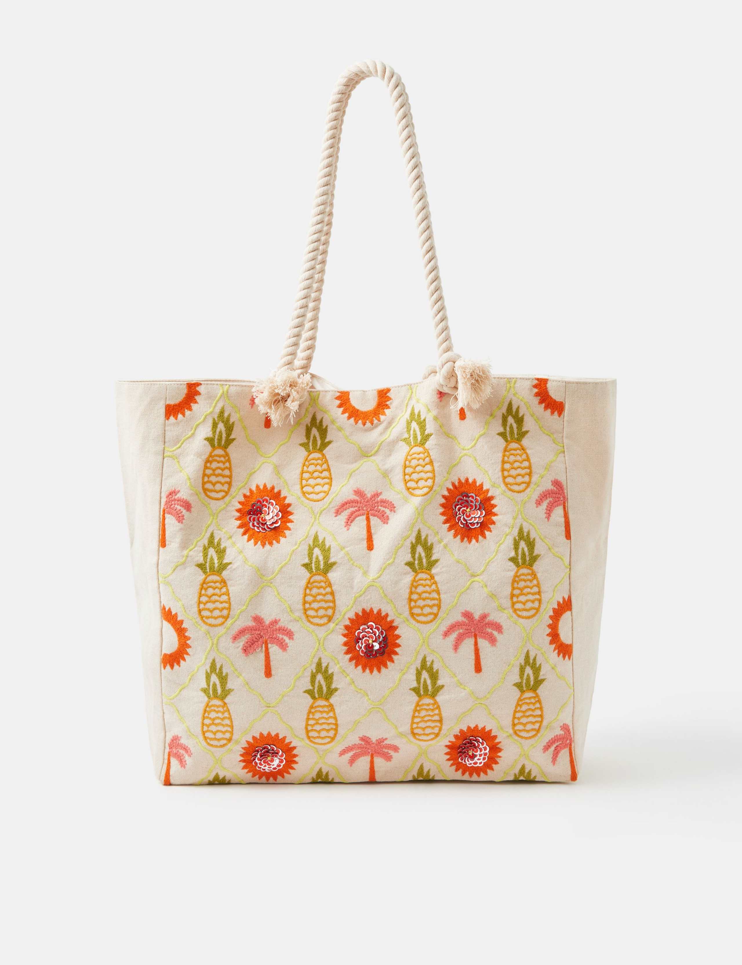 Pure Cotton Embroidered Shoulder Bag 1 of 5