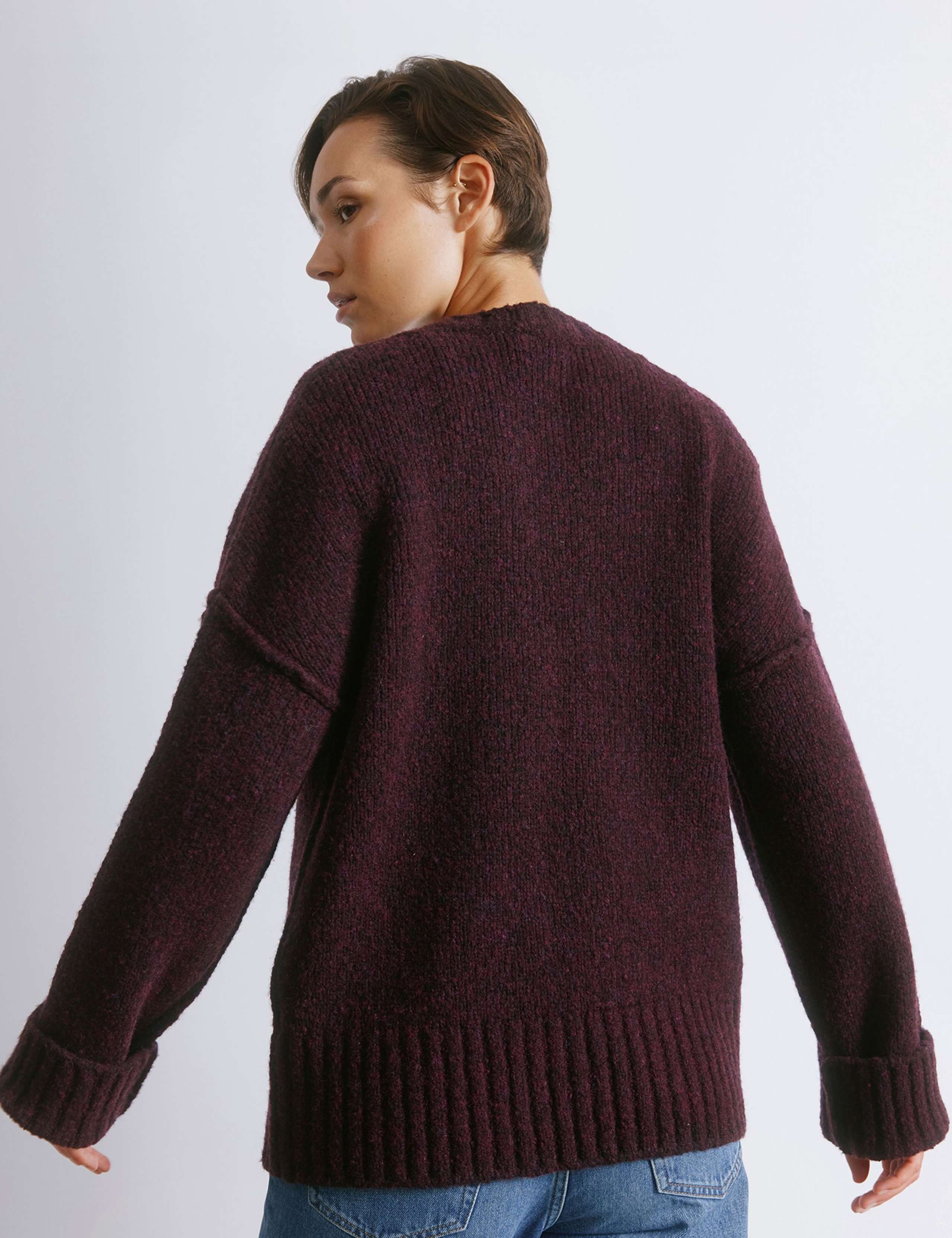 Wool Blend Stitch Detail Jumper 3 of 4