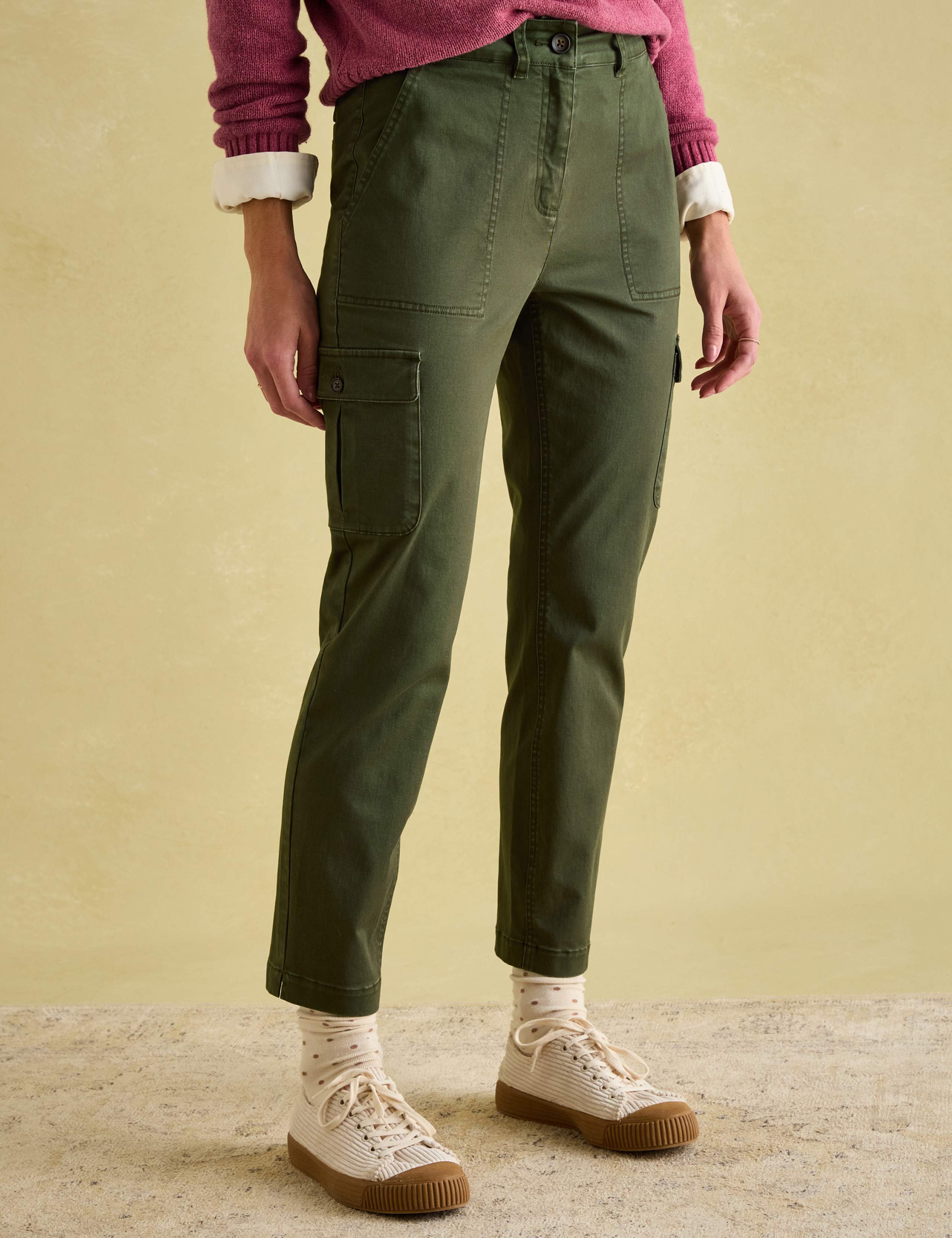 Cotton Rich Skinny Cargo Trousers 1 of 5