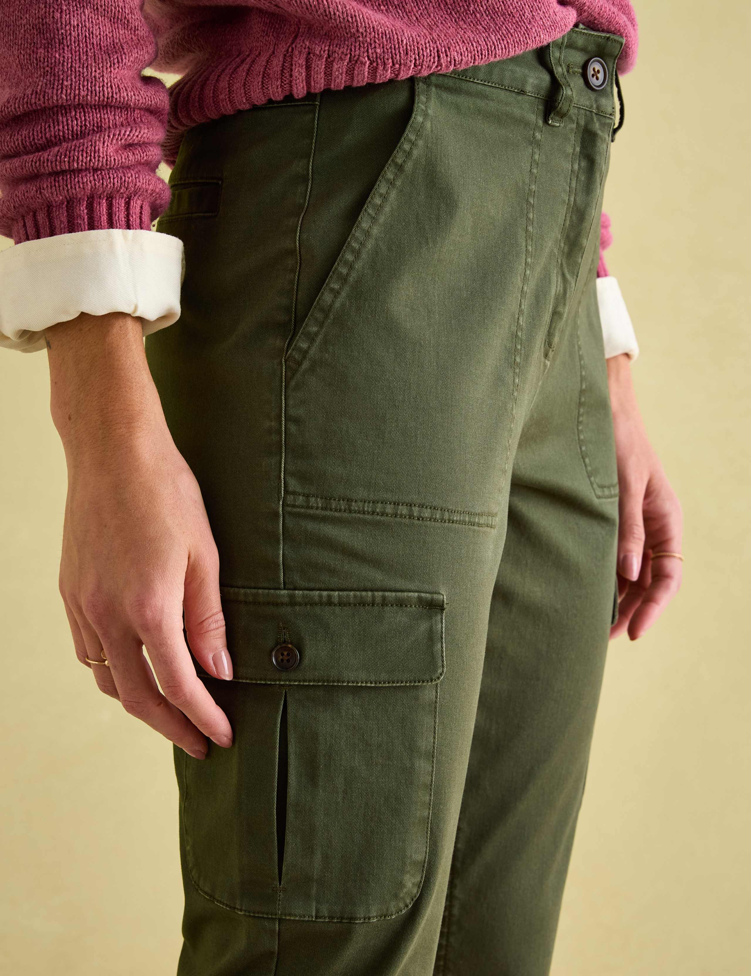 Cotton Rich Skinny Cargo Trousers 3 of 5