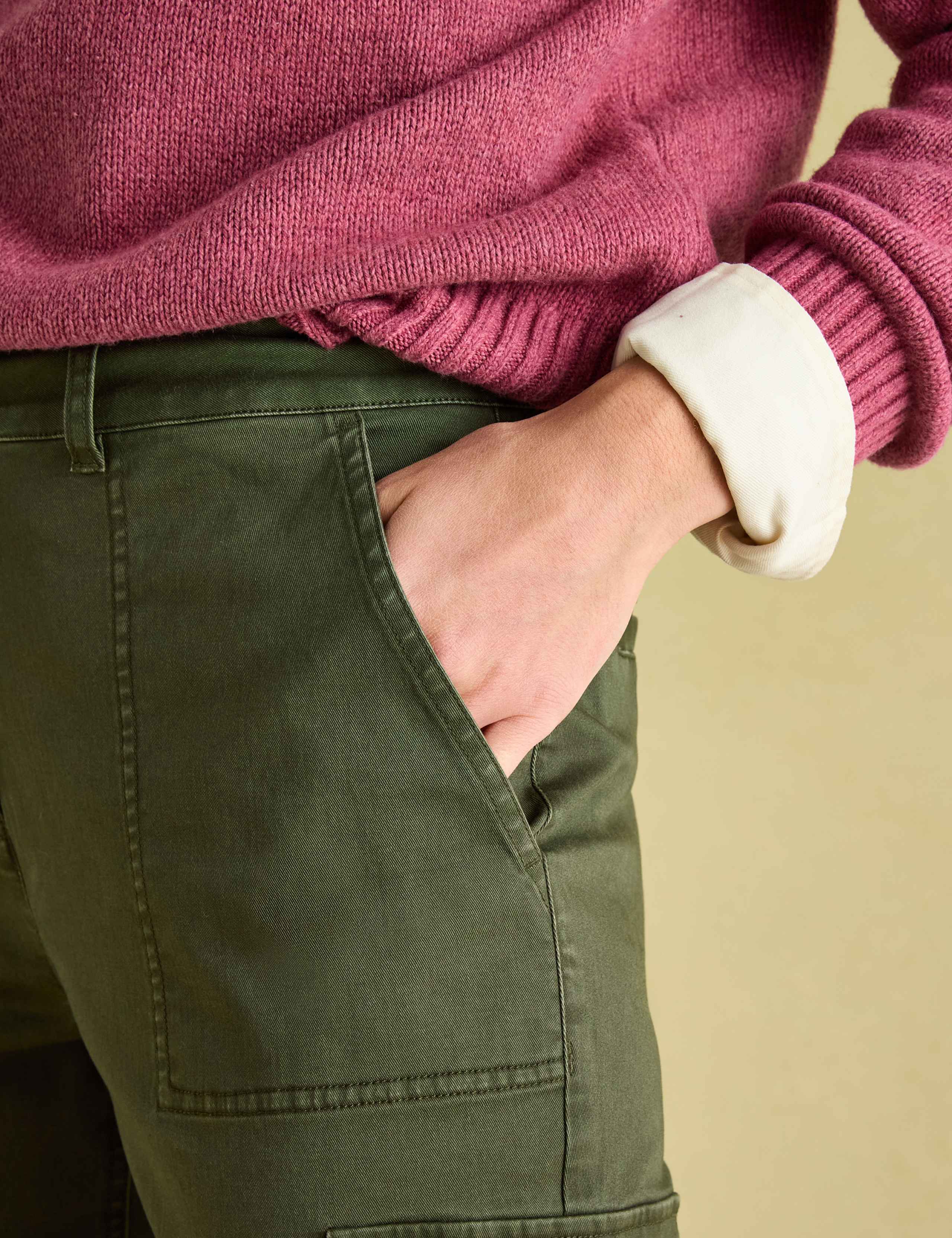 Cotton Rich Skinny Cargo Trousers 5 of 5