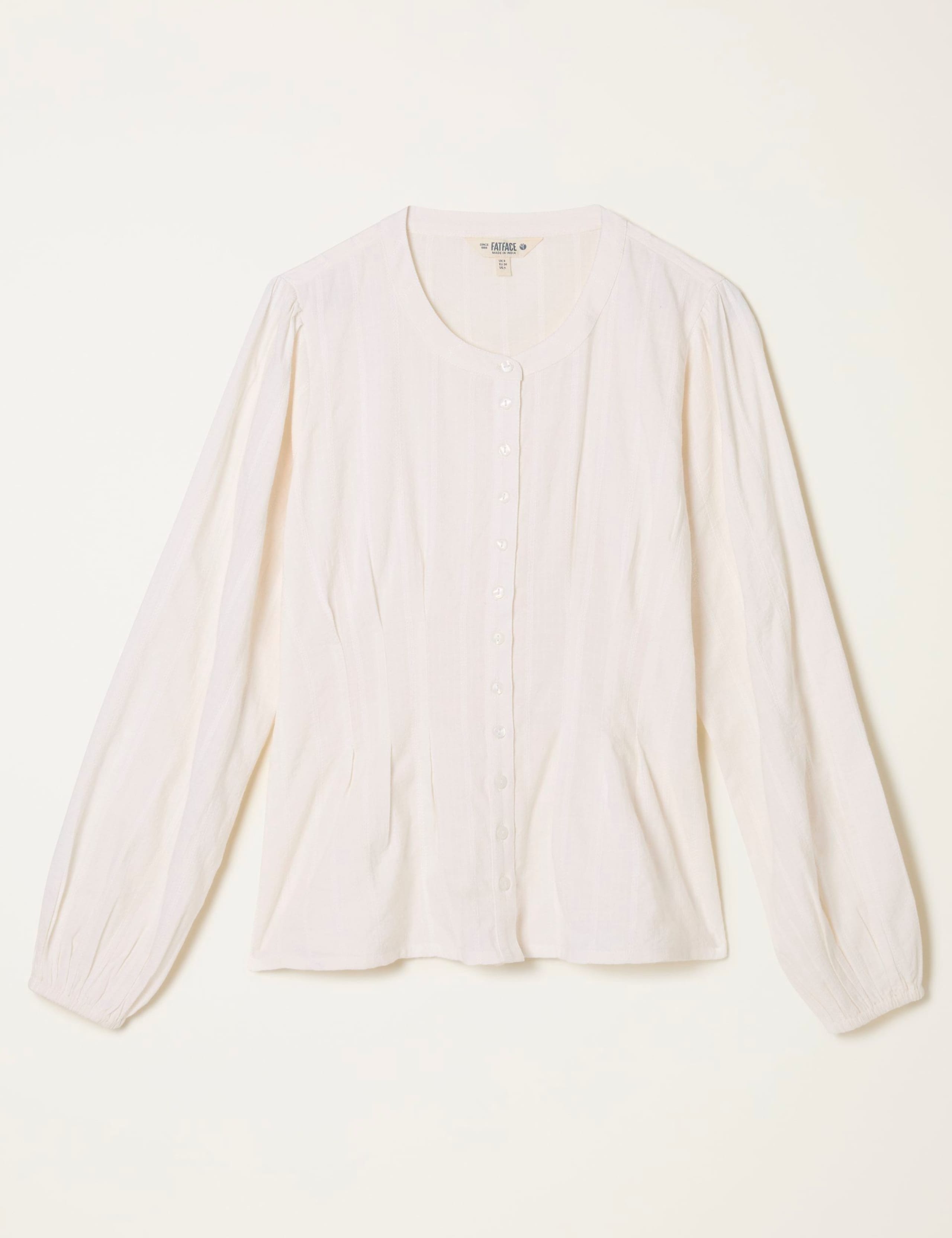 Cotton Rich Button Through Blouse 2 of 5