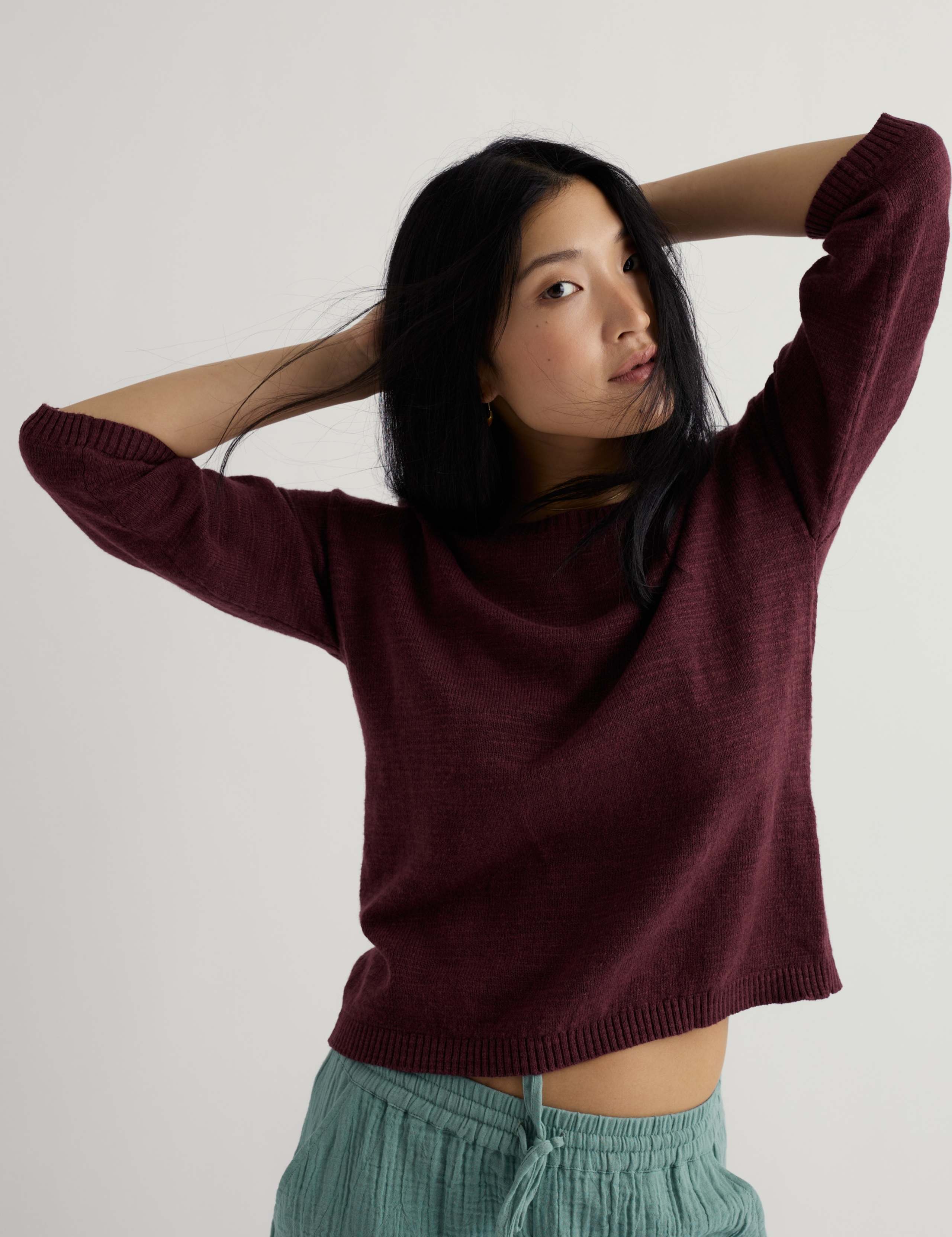 Cotton Rich Crew Neck Relaxed Jumper 3 of 4