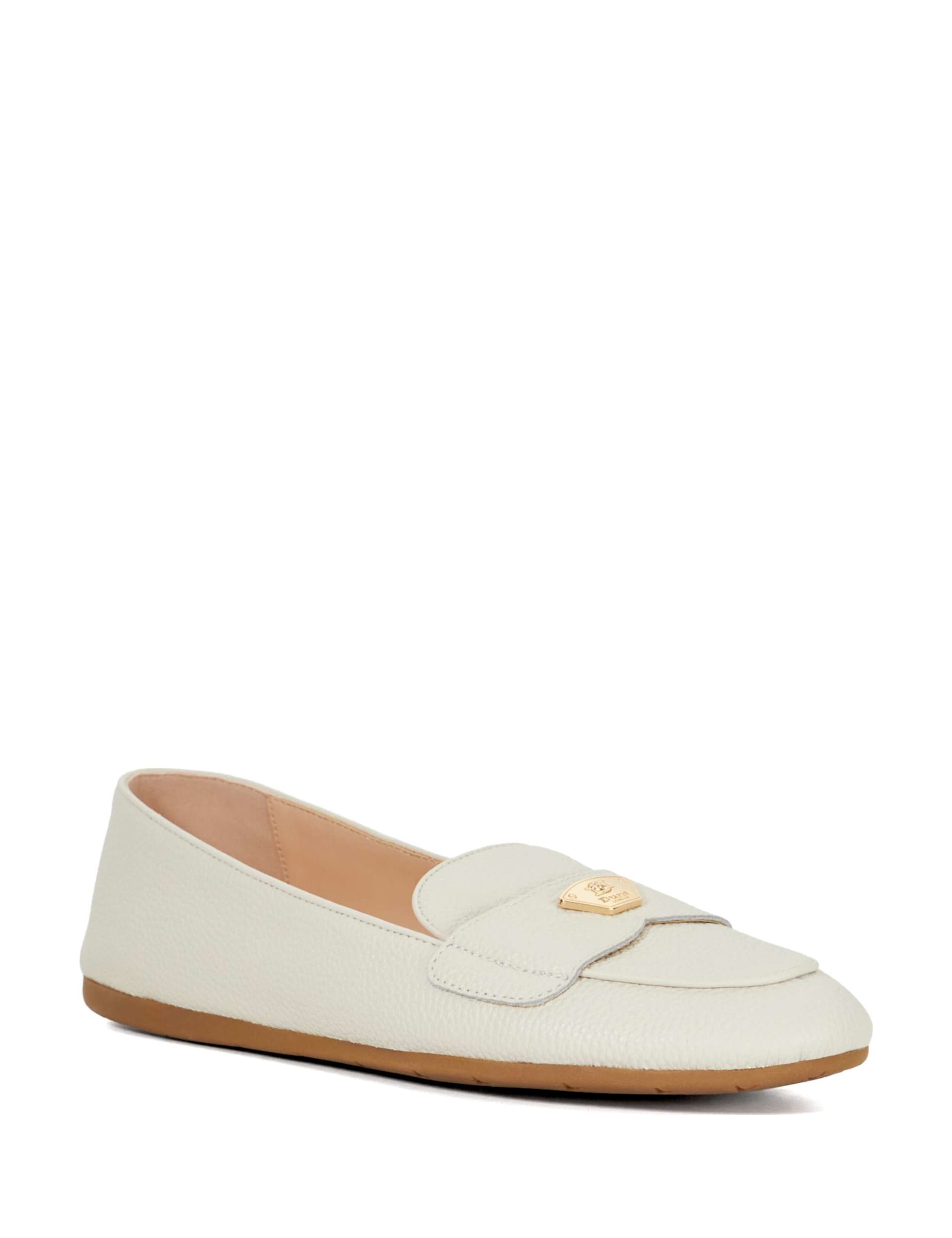 Leather Hardware Detail Flat Loafers 3 of 5