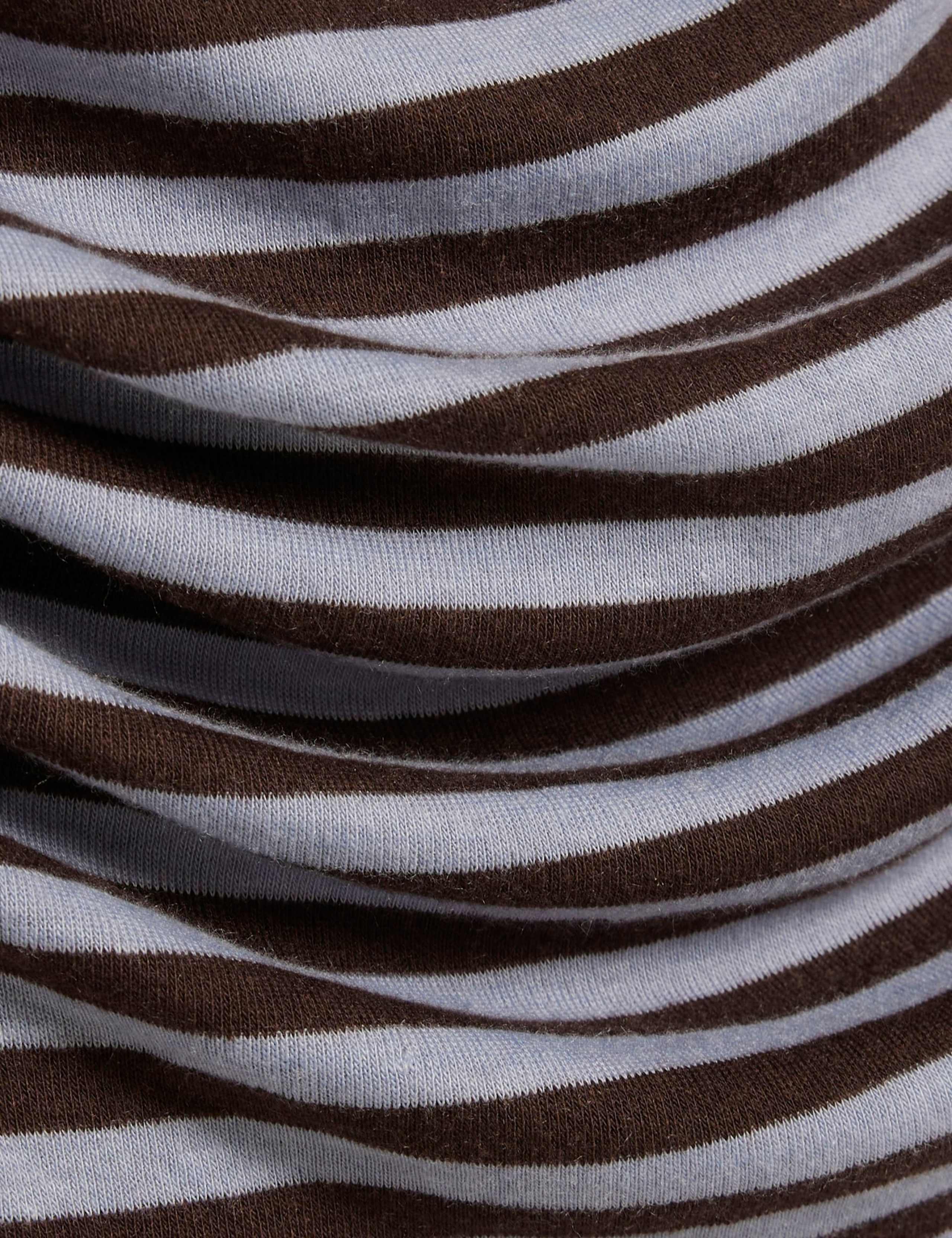 Pure Cotton Cowl Neck Draped Striped Top 6 of 6
