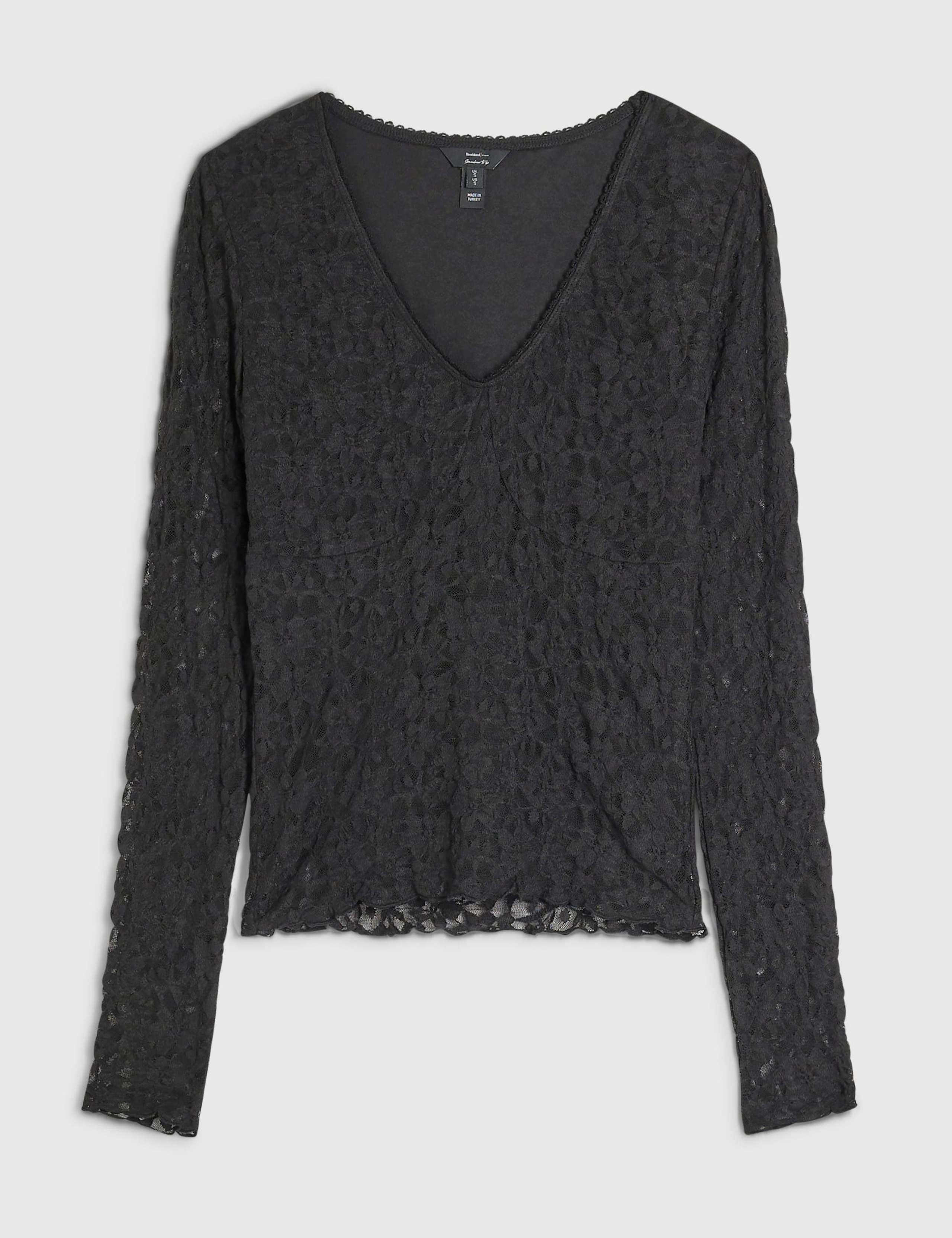Pure Cotton Lace V-Neck Top 6 of 6