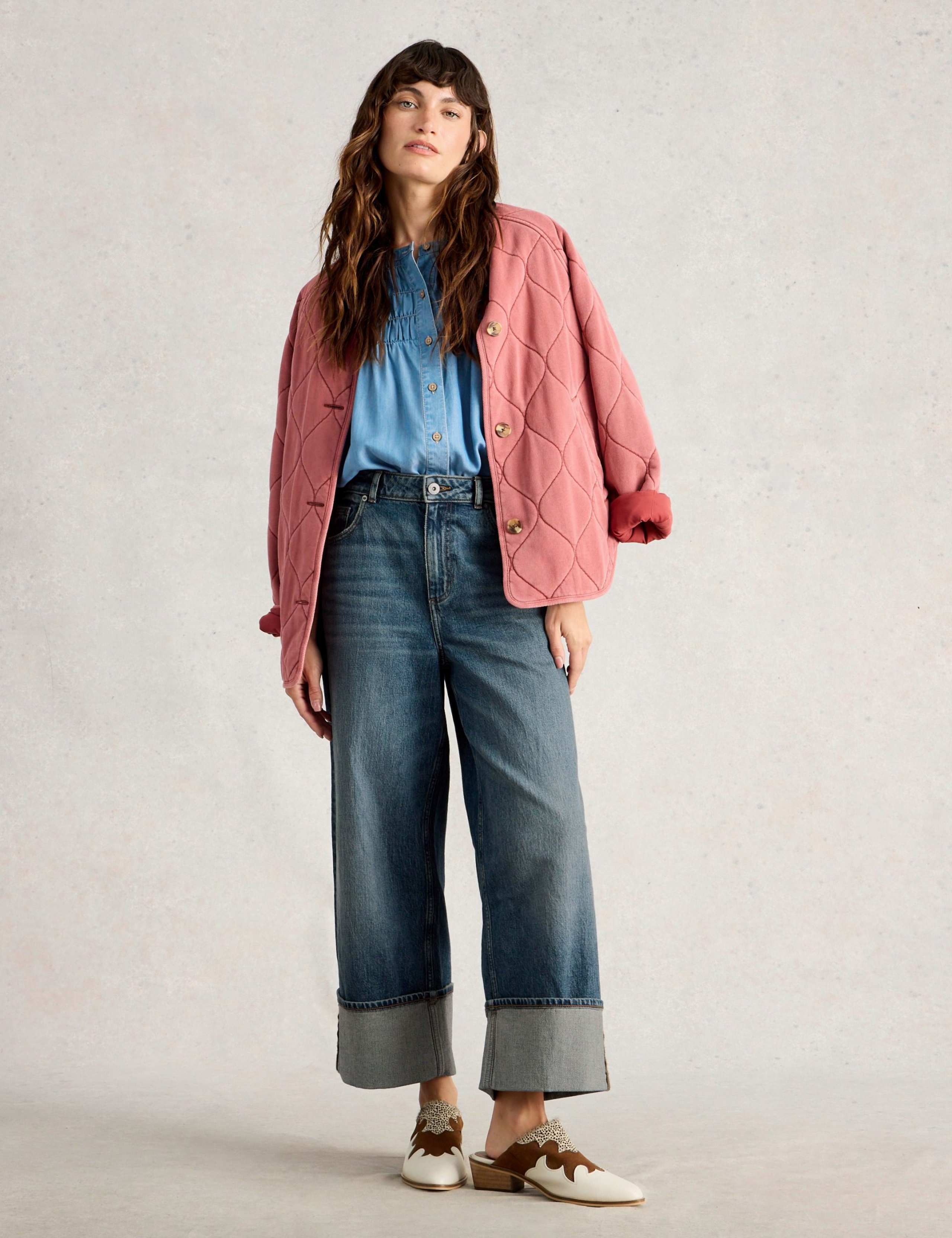 Straight Leg Turn Up Ankle Grazer Jeans 3 of 6