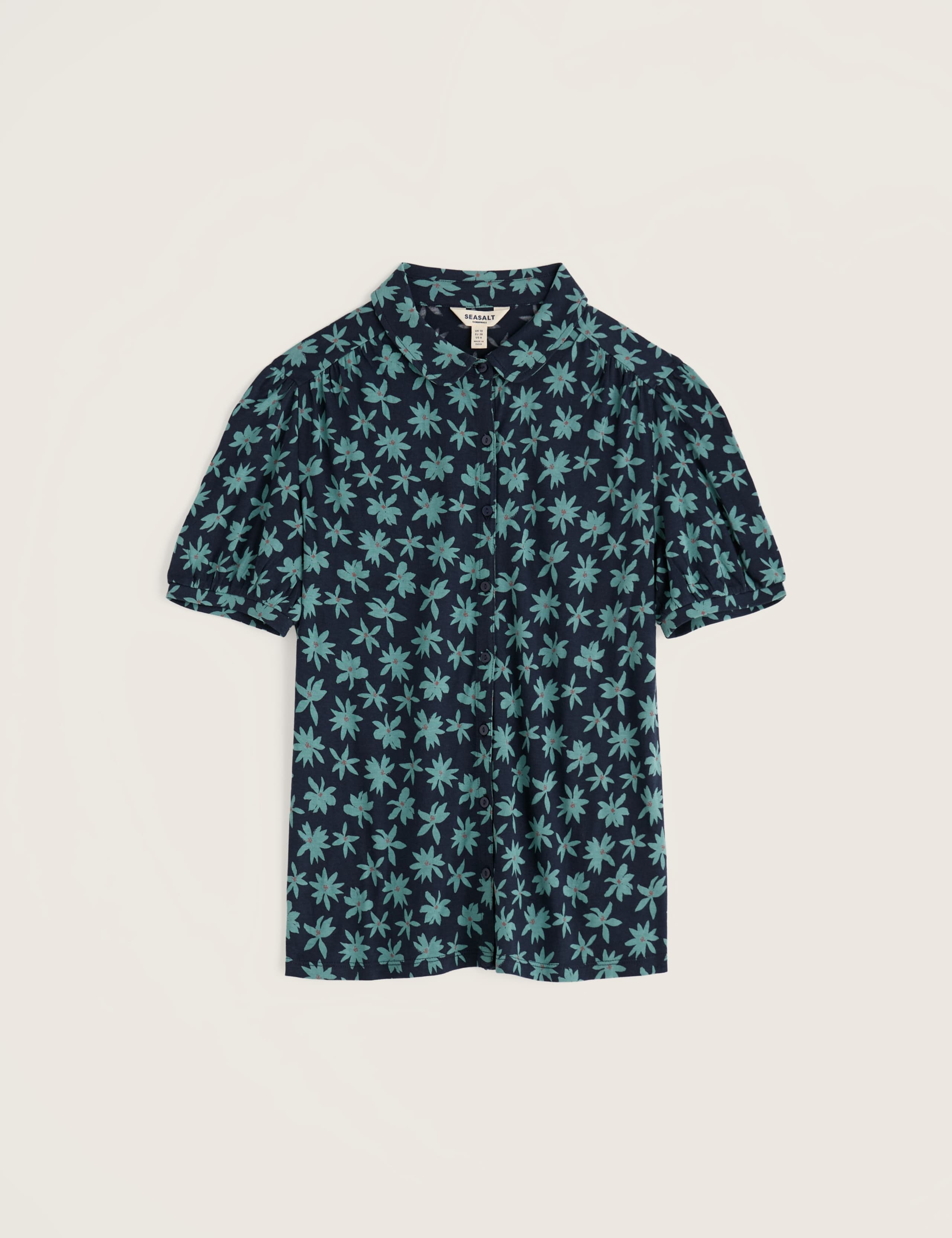 Cotton Rich Floral Collared Shirt 2 of 5