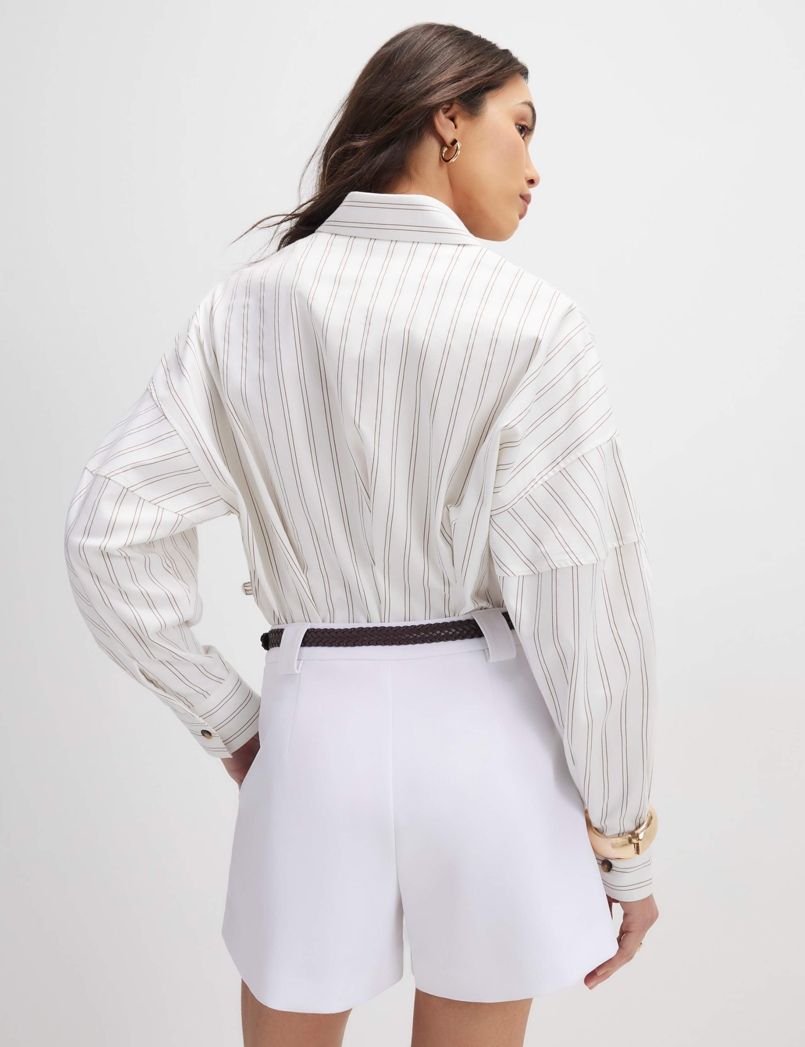 High Waisted Plaited Belted Shorts 2 of 4
