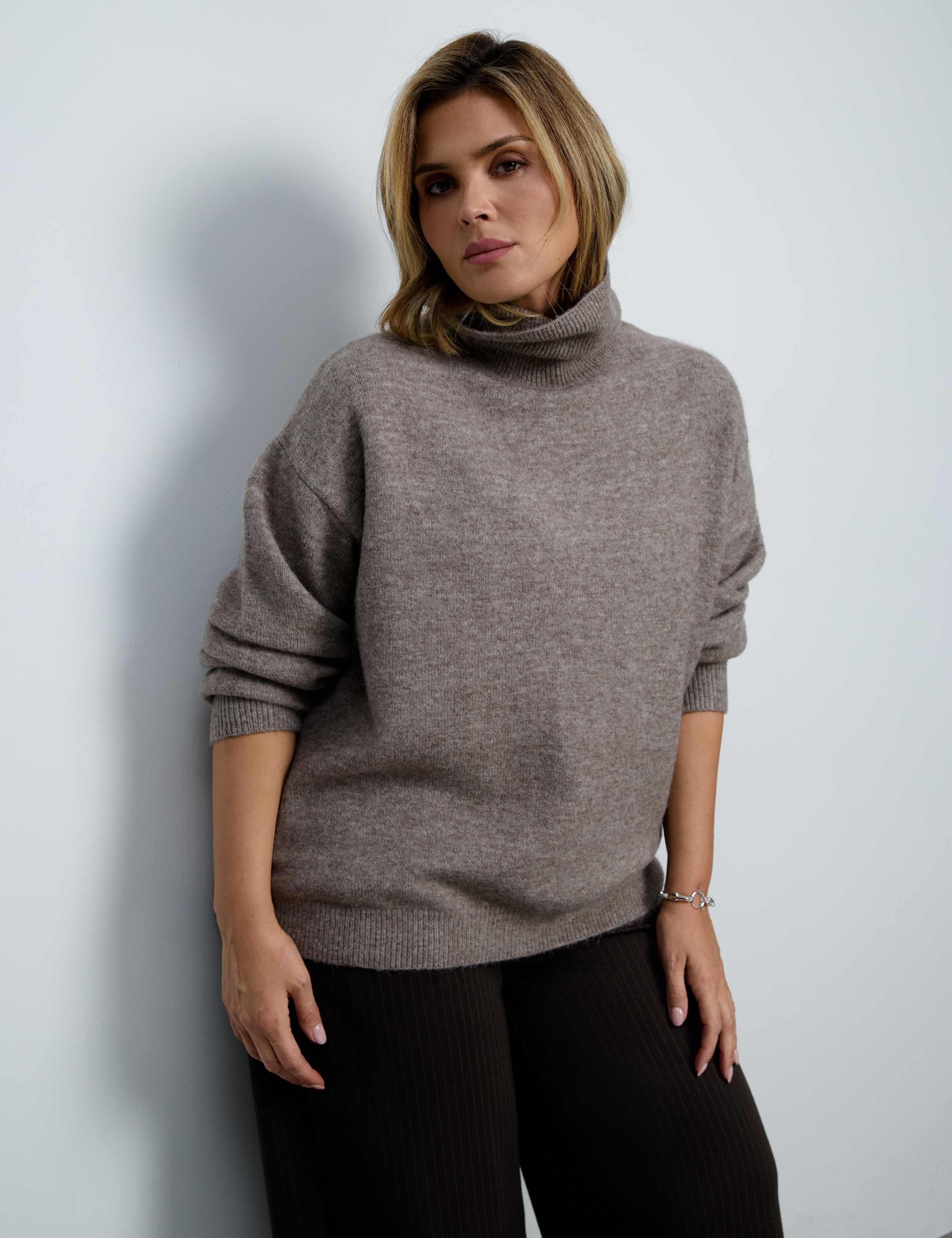 Wool Blend Roll Neck Jumper 5 of 5