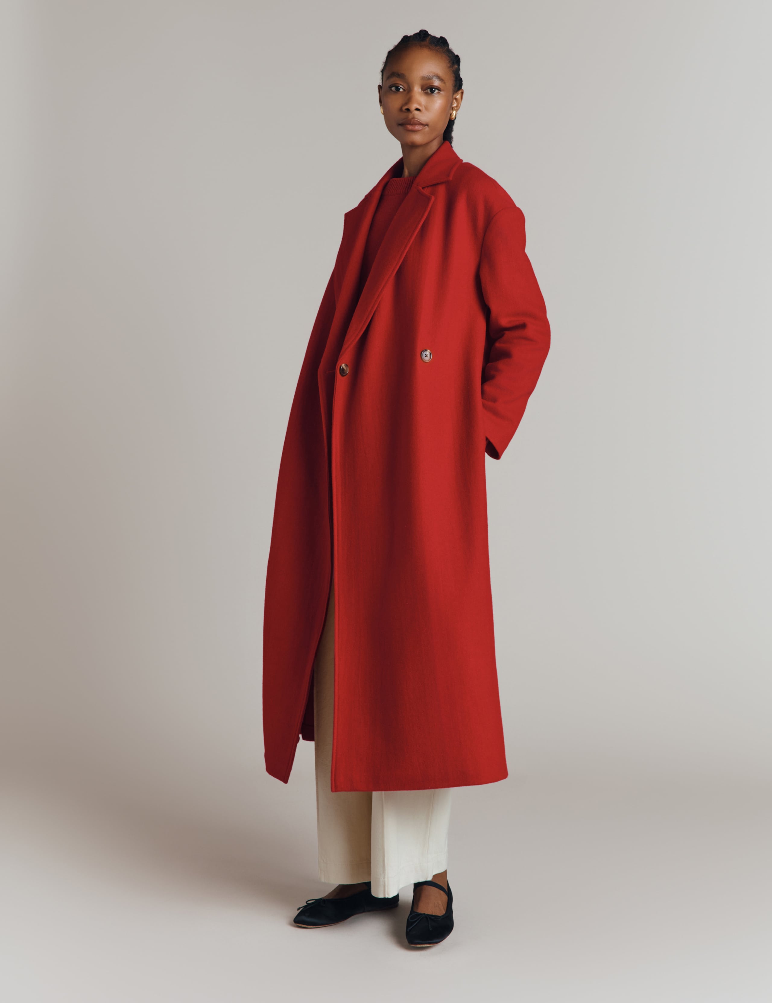 Wool Blend Longline Coat 1 of 8