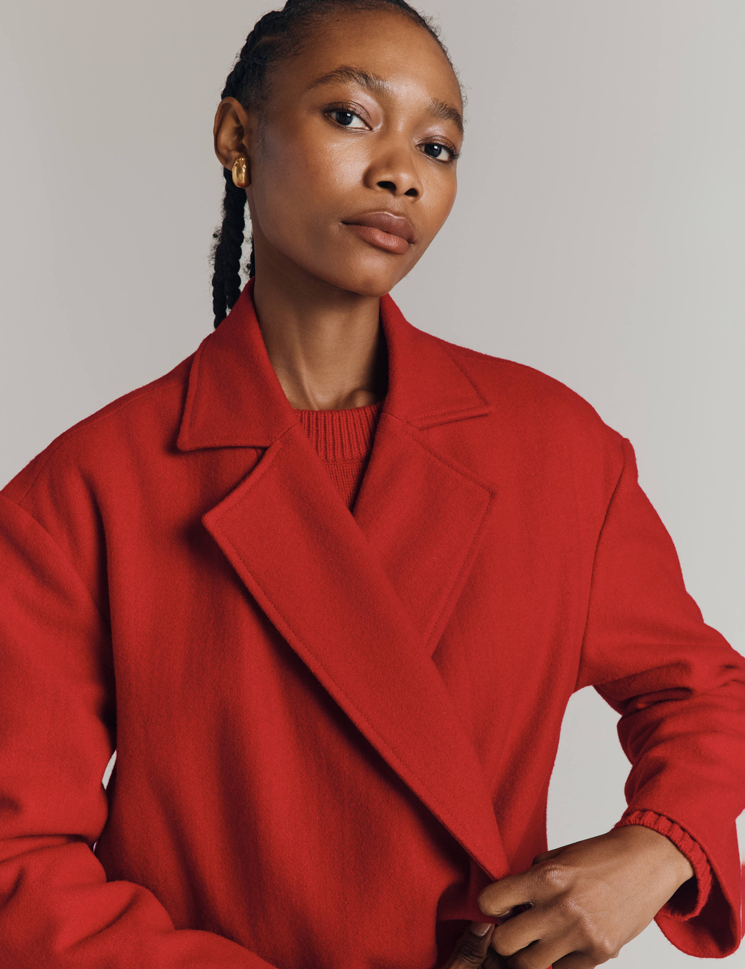 Wool Blend Longline Coat 2 of 8