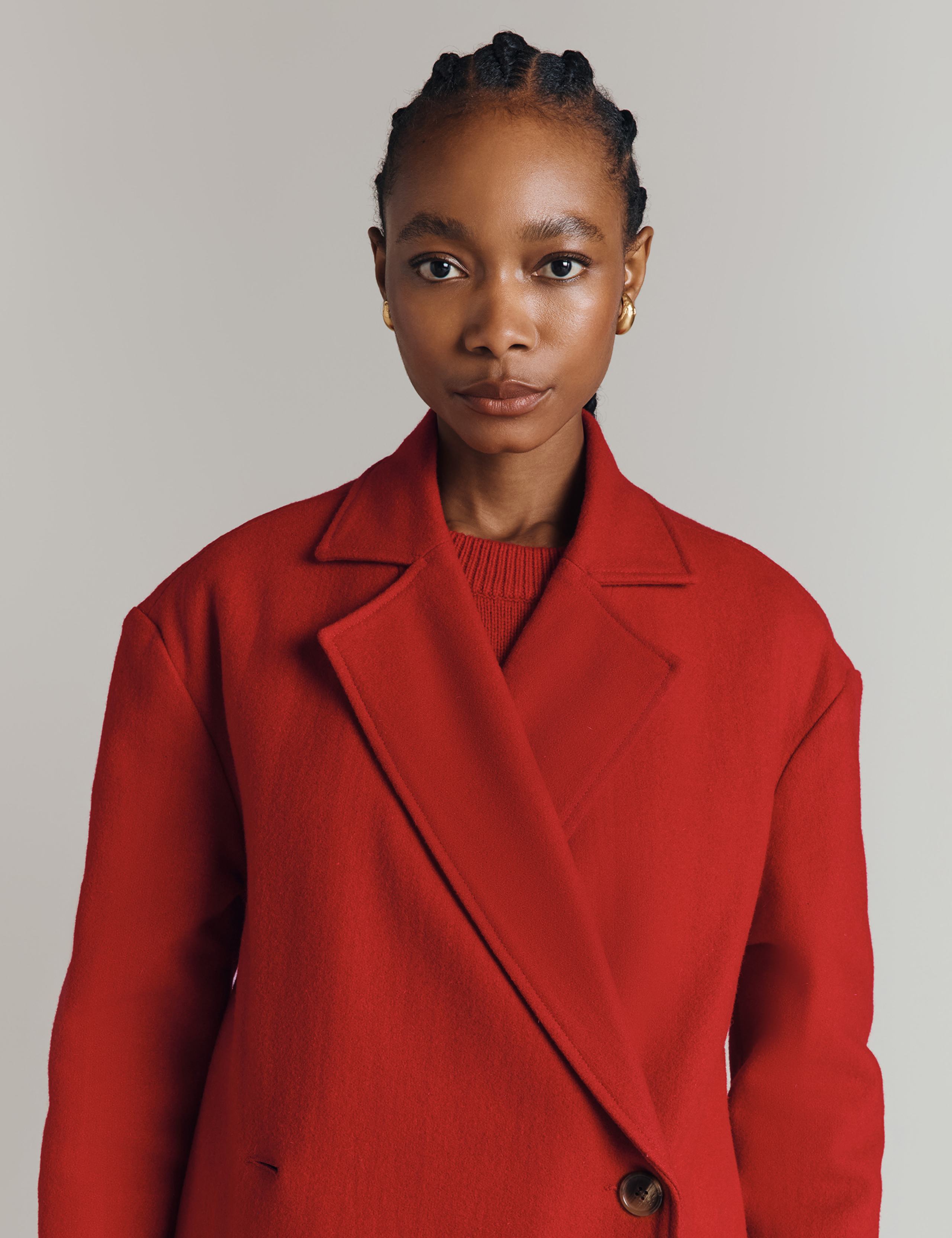 Wool Blend Longline Coat 8 of 8