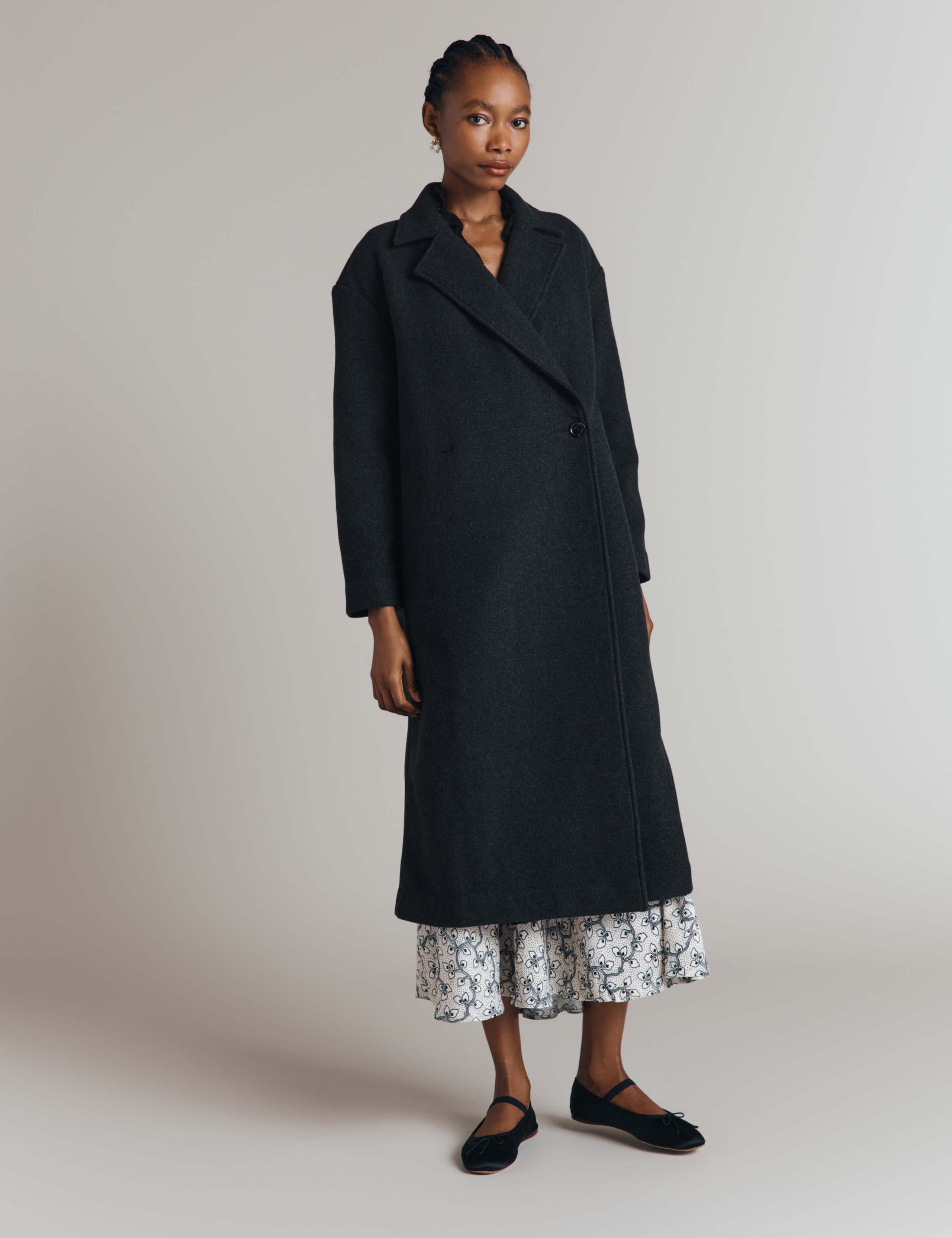 Wool Blend Longline Coat 3 of 9